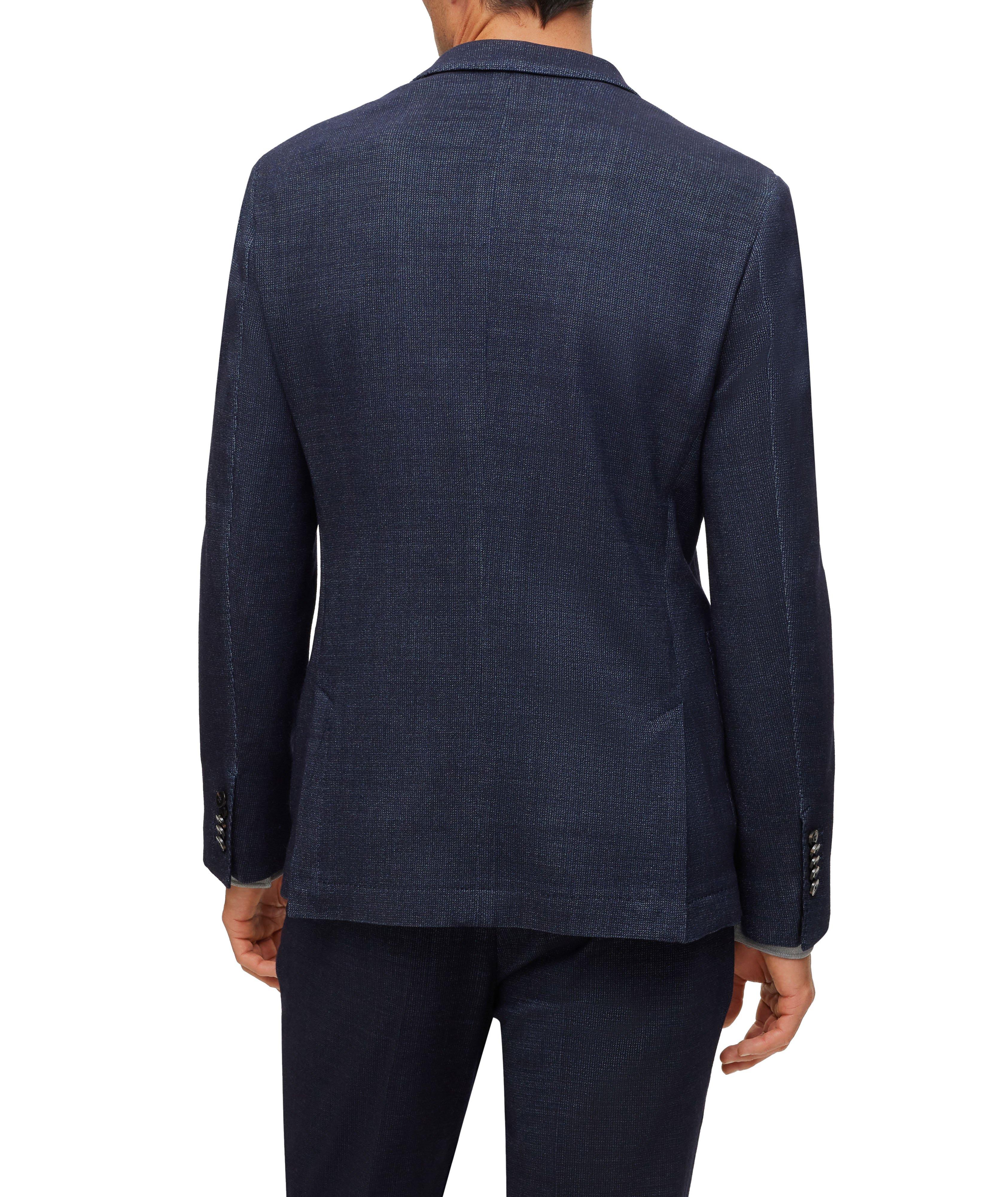Slim-Fit Micro-Pattern Wool-Blend Sport Jacket image 2