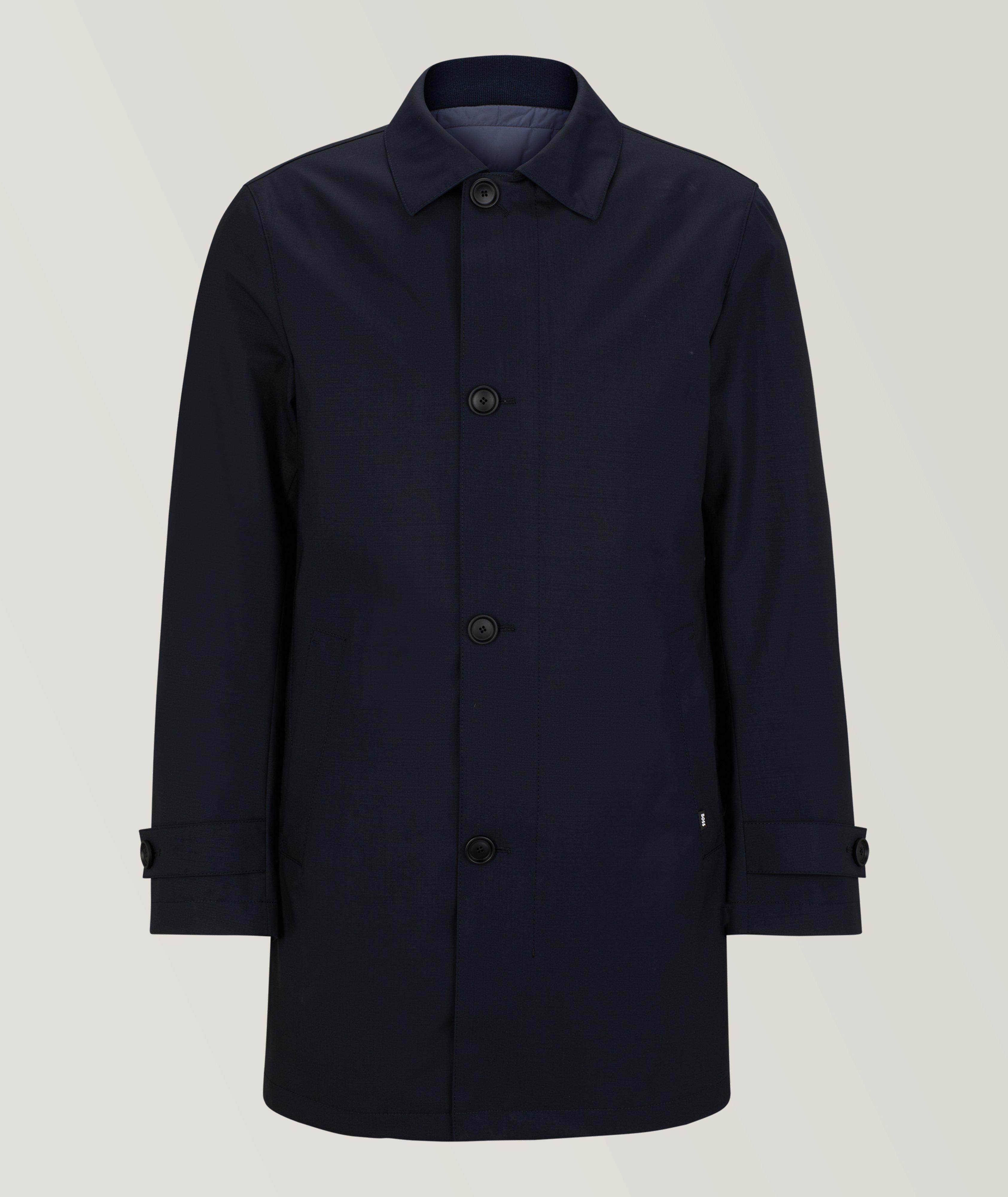 Water-Repellent Stretch-Wool Coat image 0