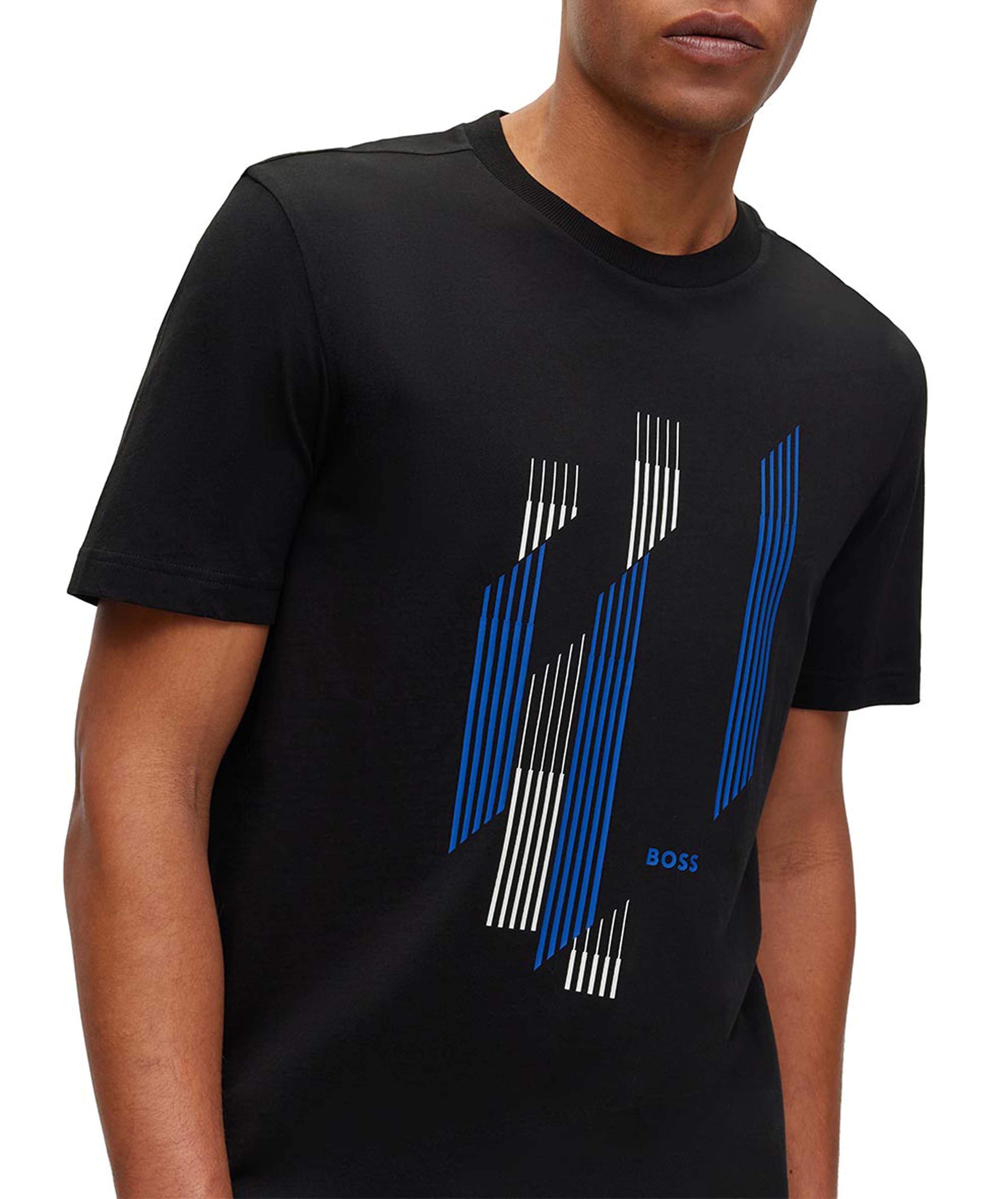Geometric Print Jersey Cotton T-Shirt image 2