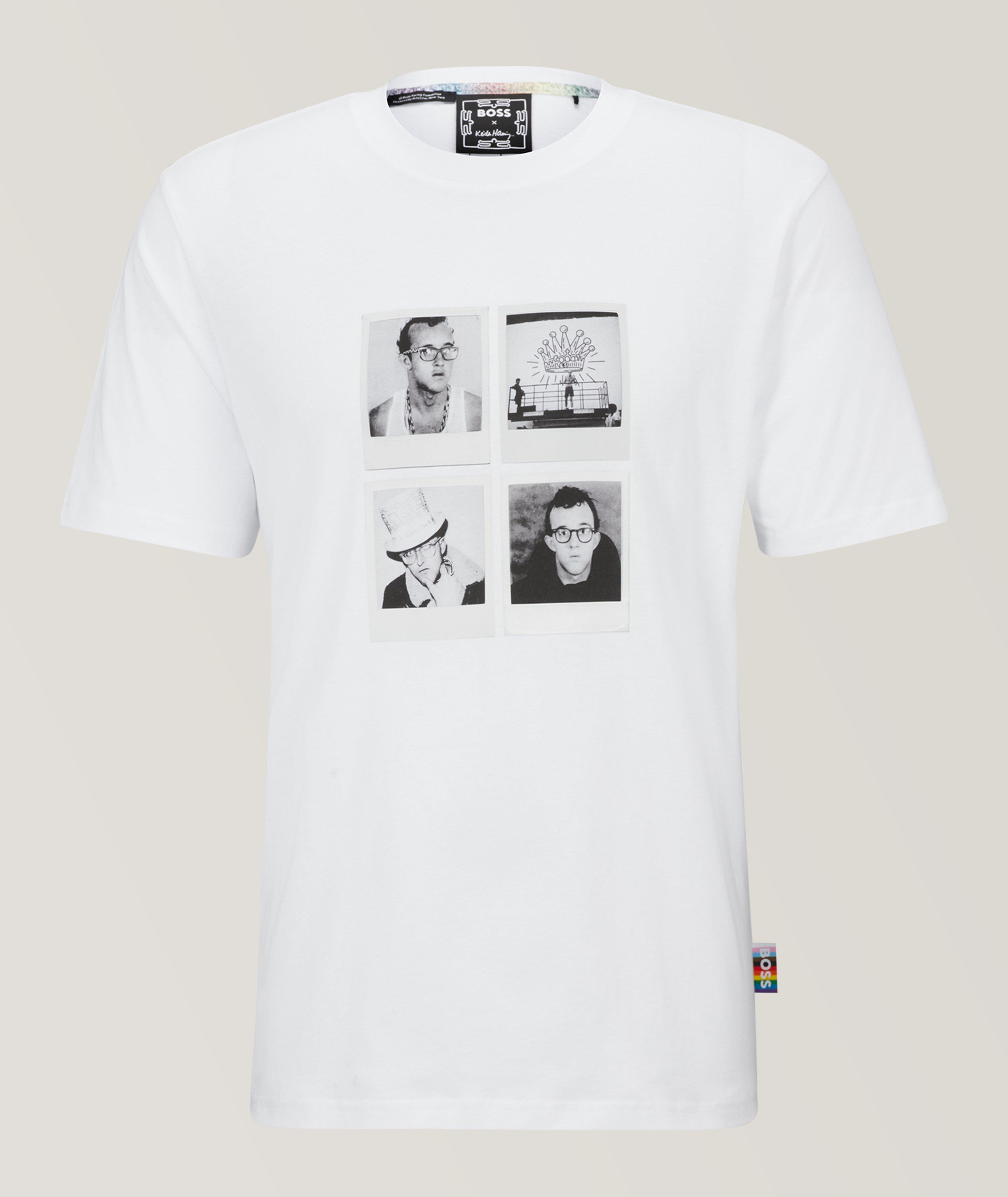 T-shirt imprimé en coton, collection Keith Haring image 0