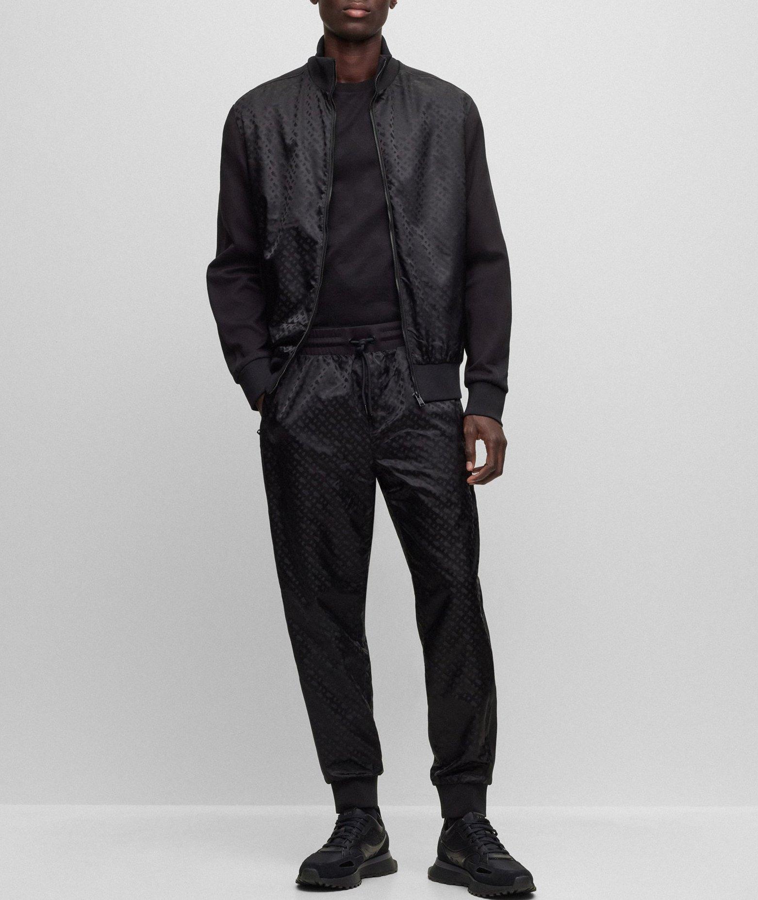 All-Over Monogram Drawstring Trackpants image 4