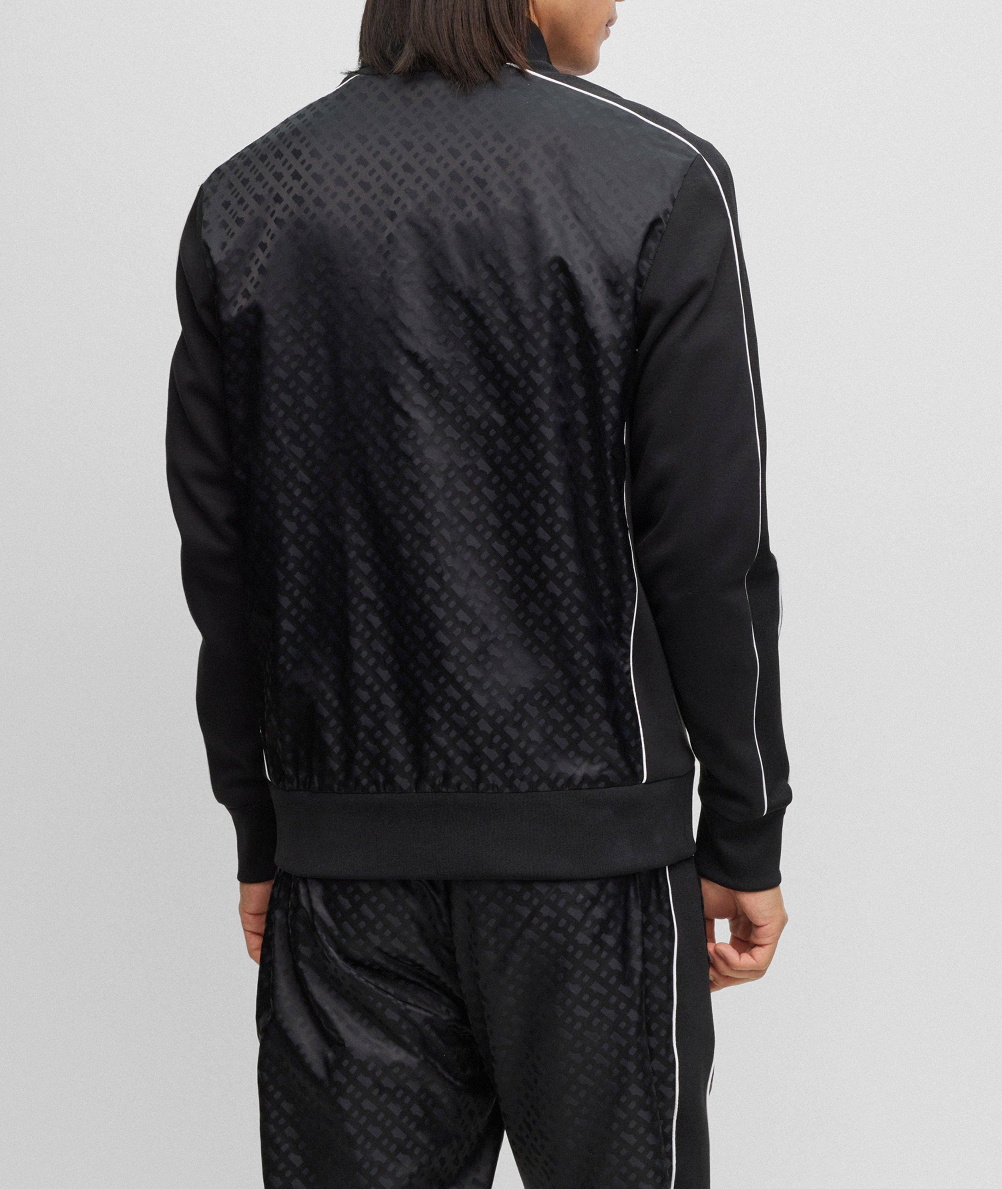 Pull en mélange de coton à motif et à glissière image 2