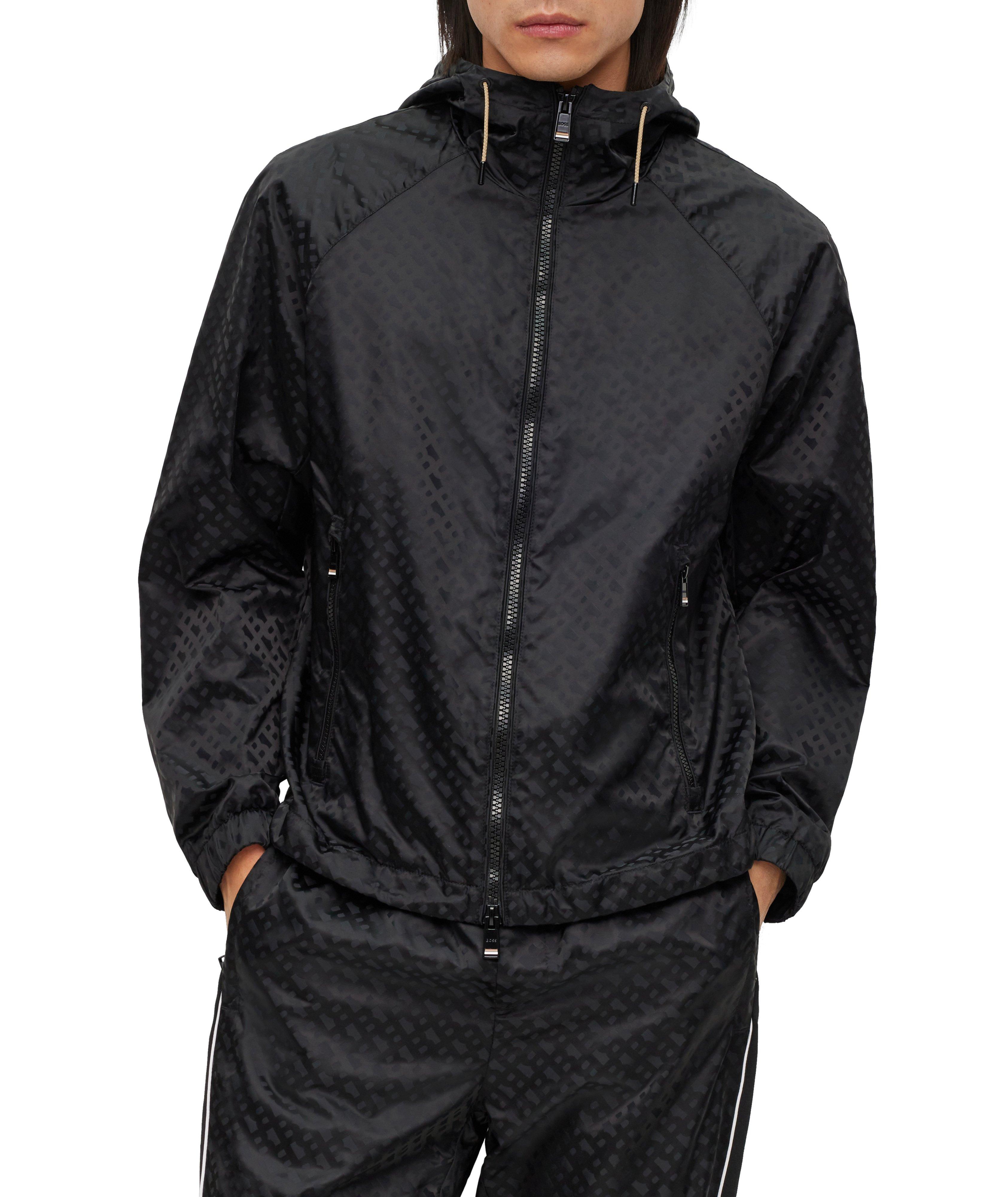 Monogram Jacquard Water-Repellent Hooded Jacket  image 1