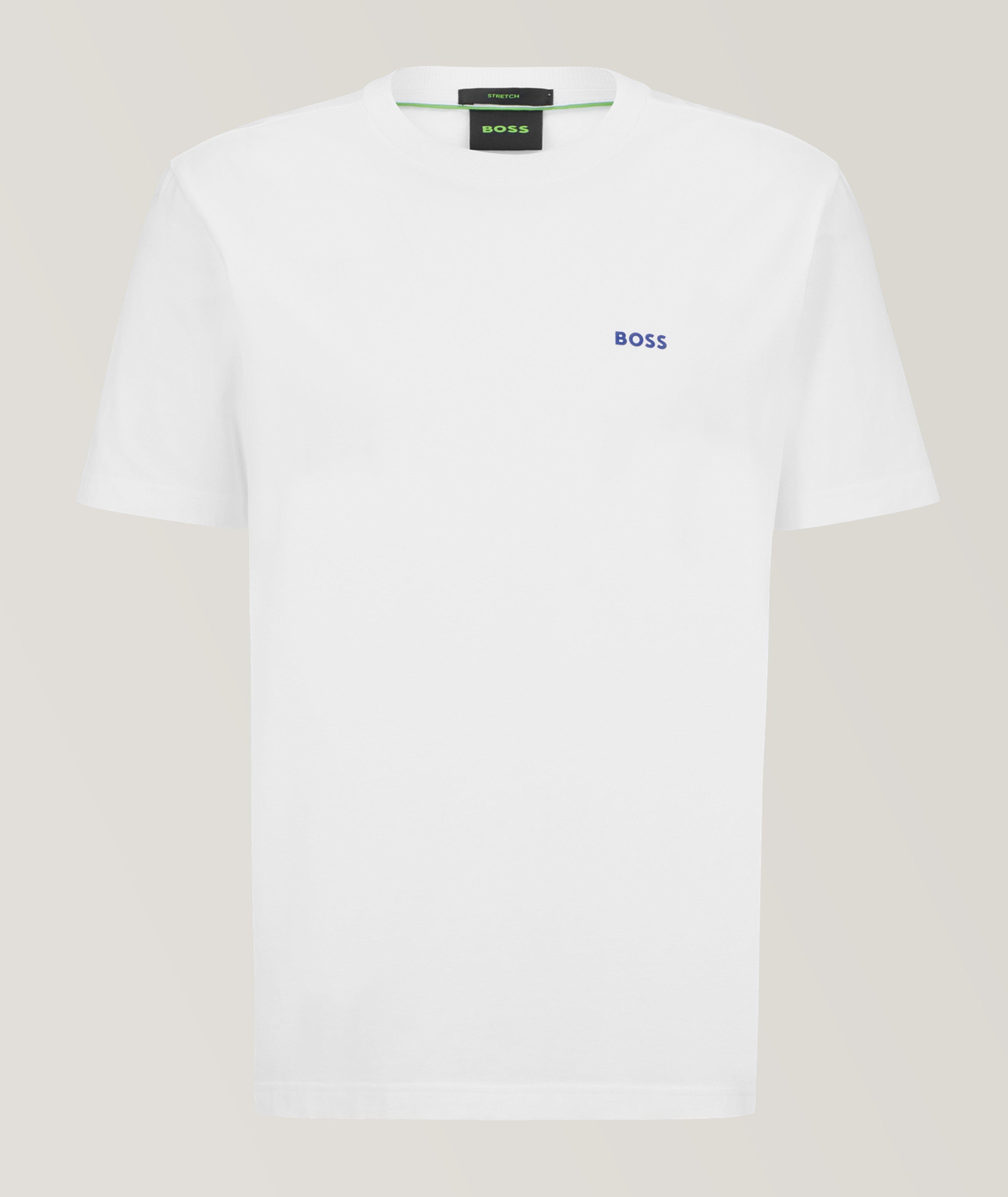 T-shirt en coton extensible image 0