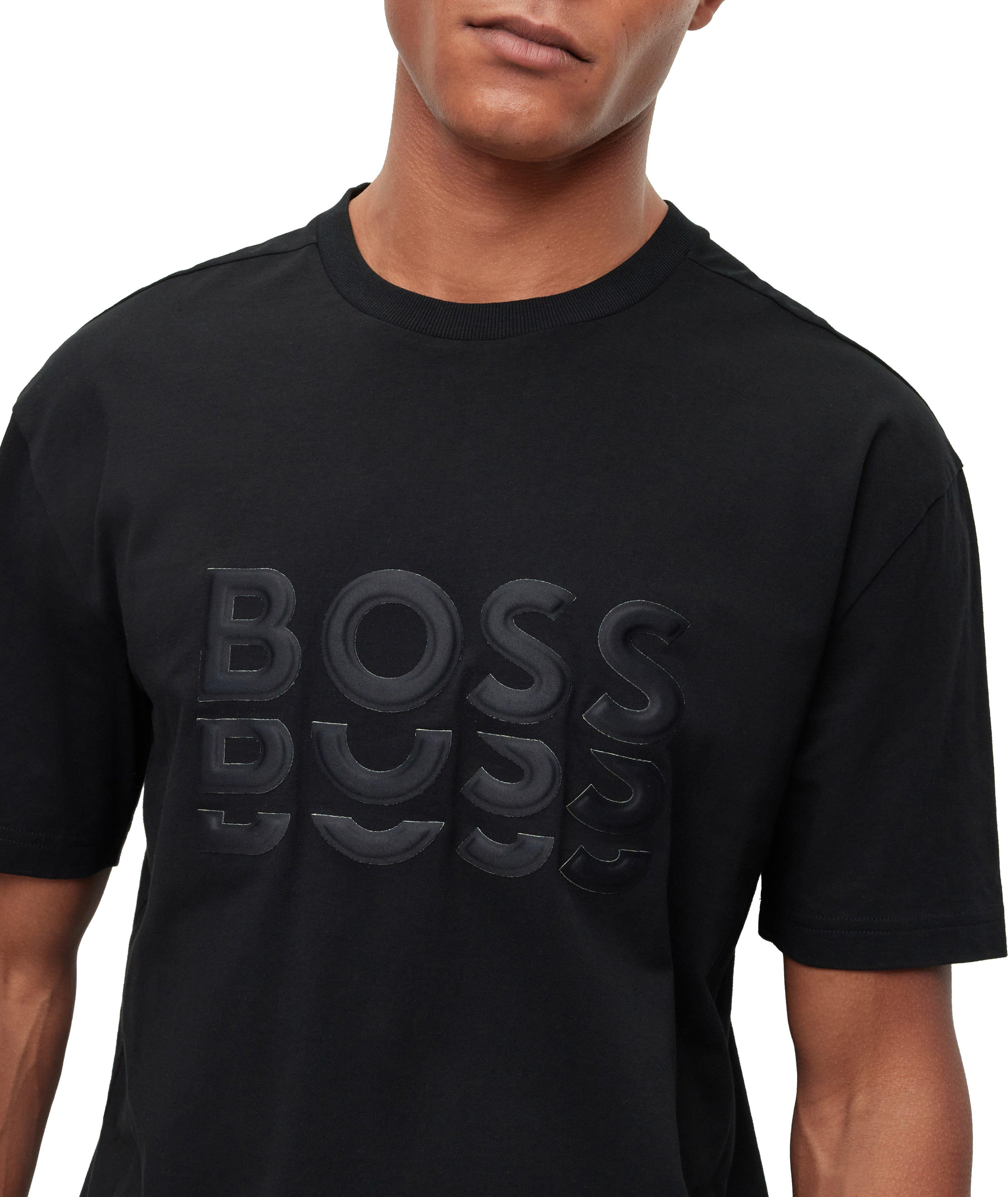 T-shirt en jersey de coton avec logos image 3