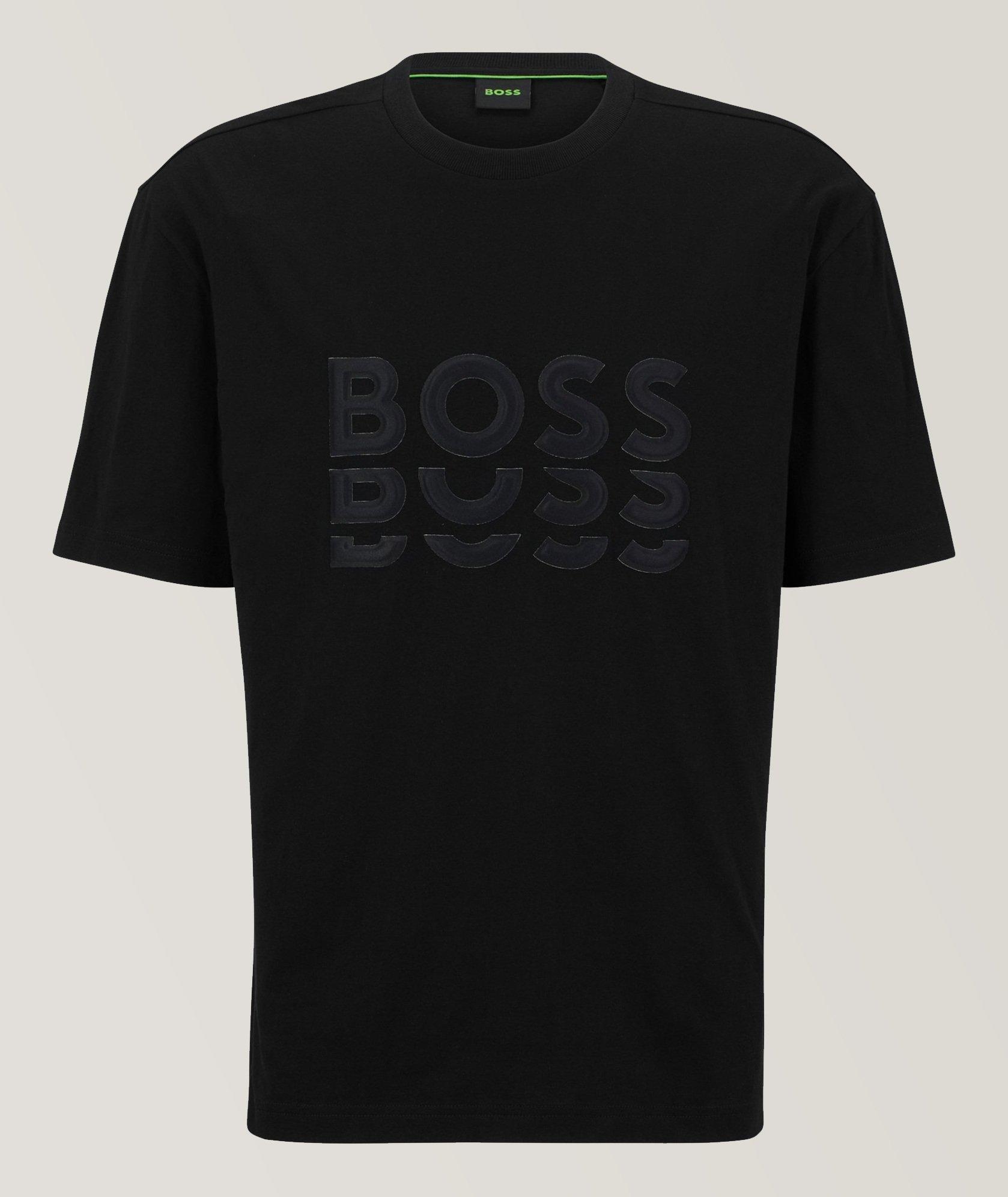 T-shirt en jersey de coton avec logos image 0