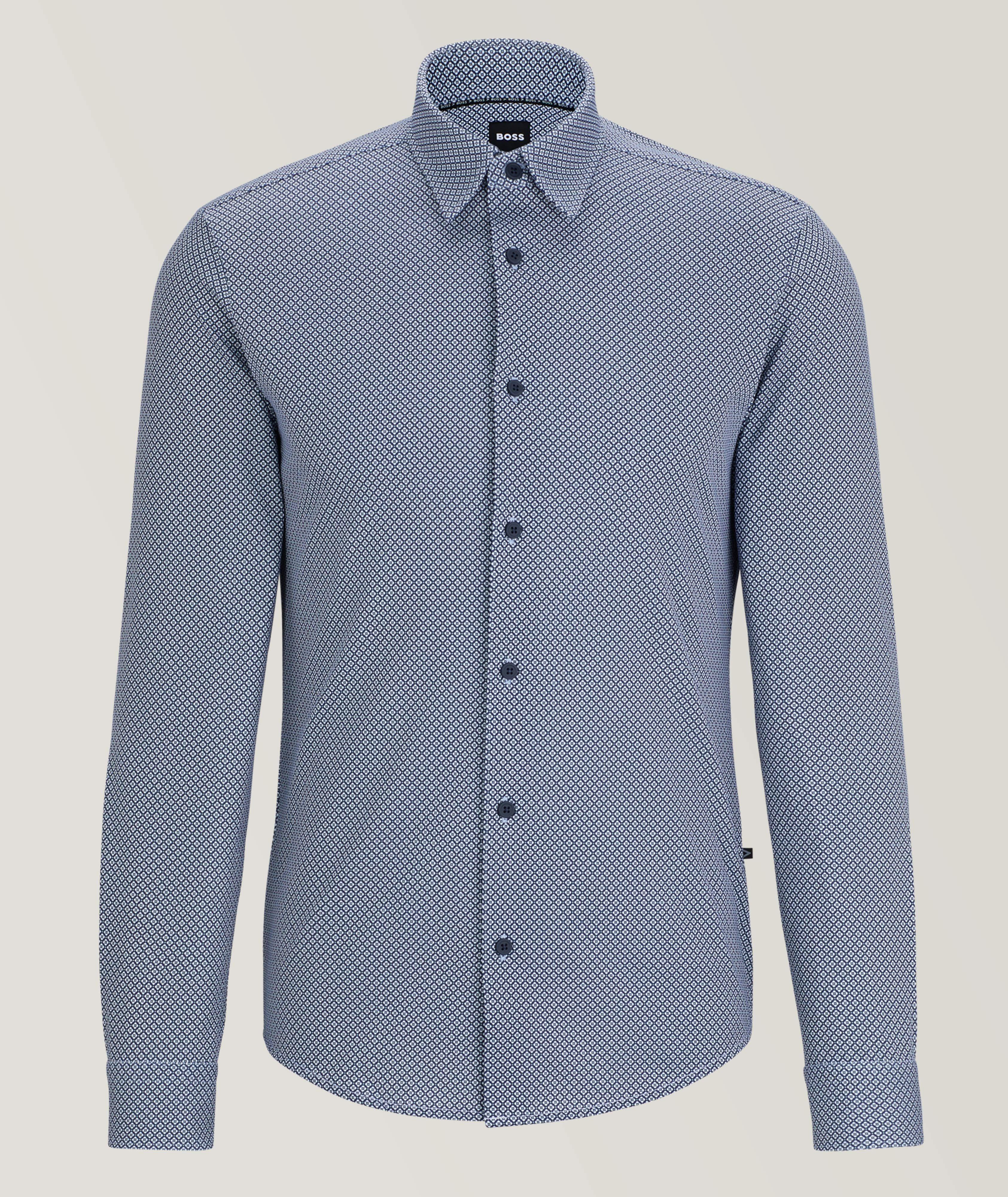 Chemise décontractée à motif répété image 0