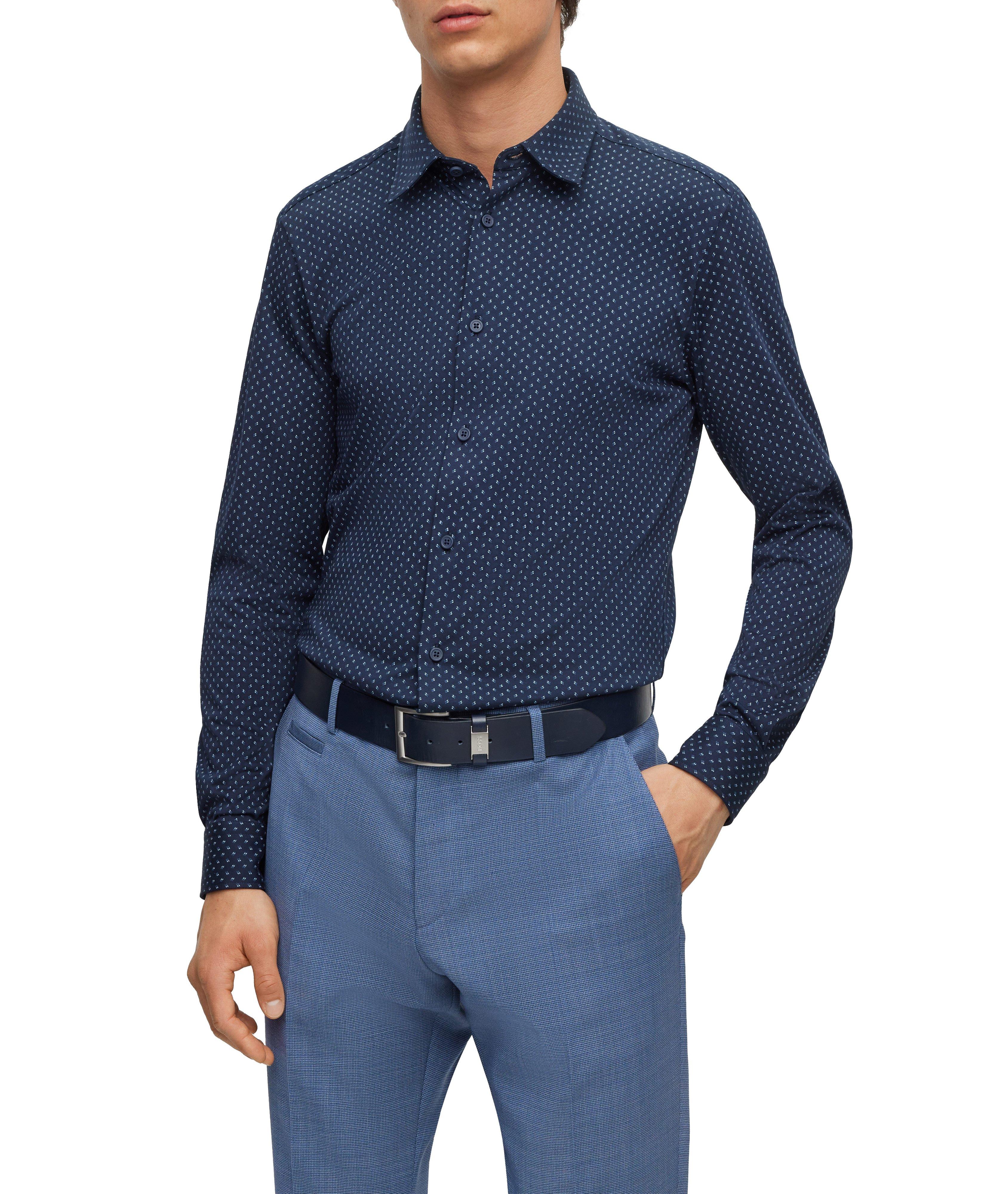 Chemise habillée en coton extensible de coupe amincie image 1