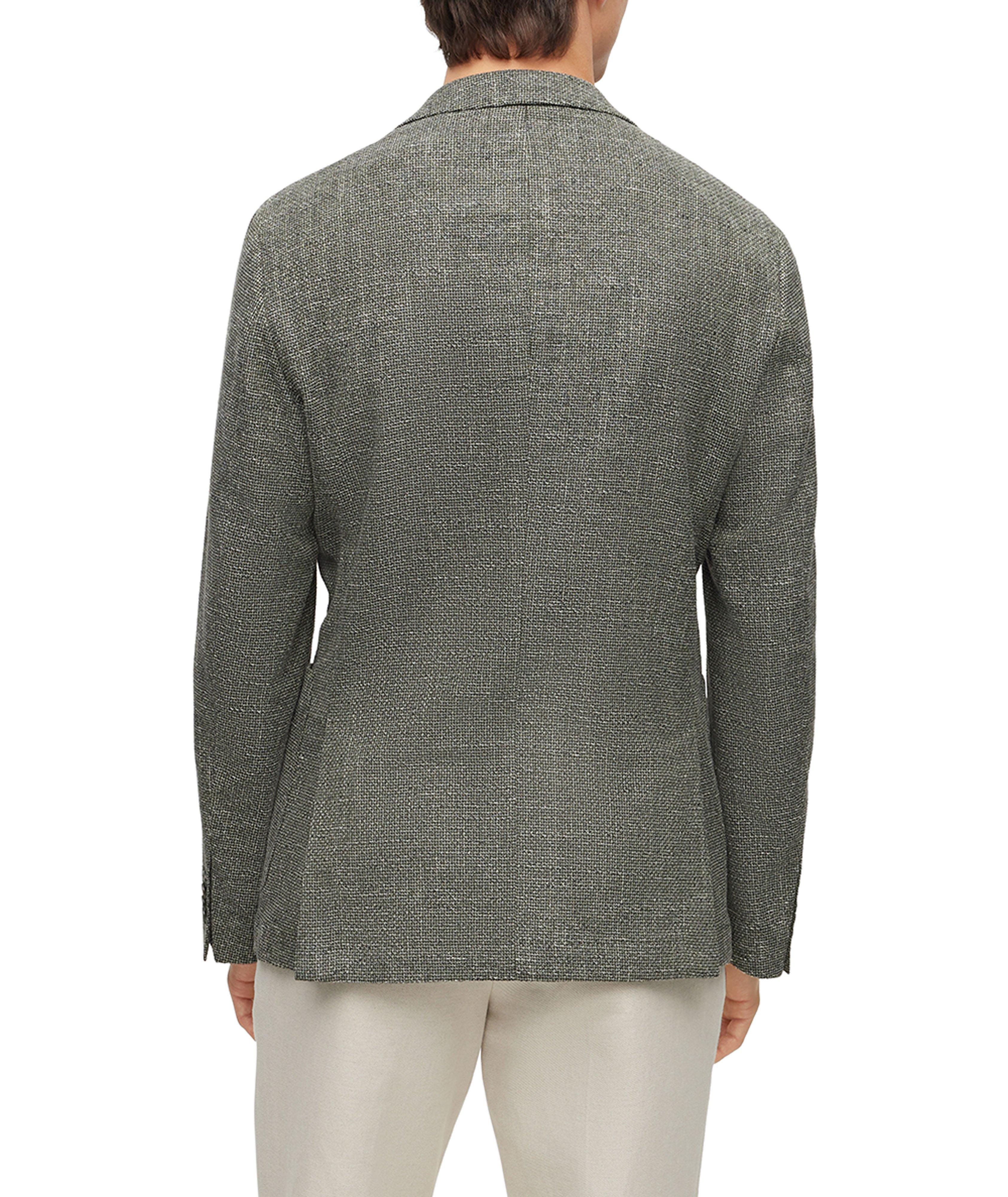 Slim-Fit Micro-Pattern Cotton Blend Sport Jacket image 2