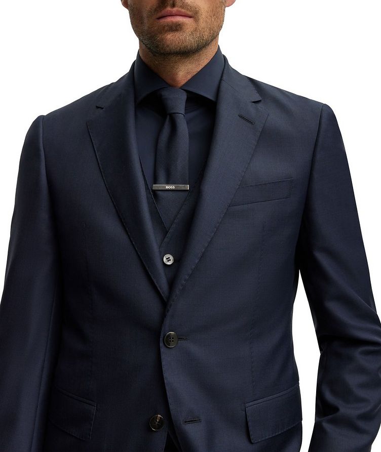 Slim-Fit Tonal Checkered Three-Piece Suit image 5