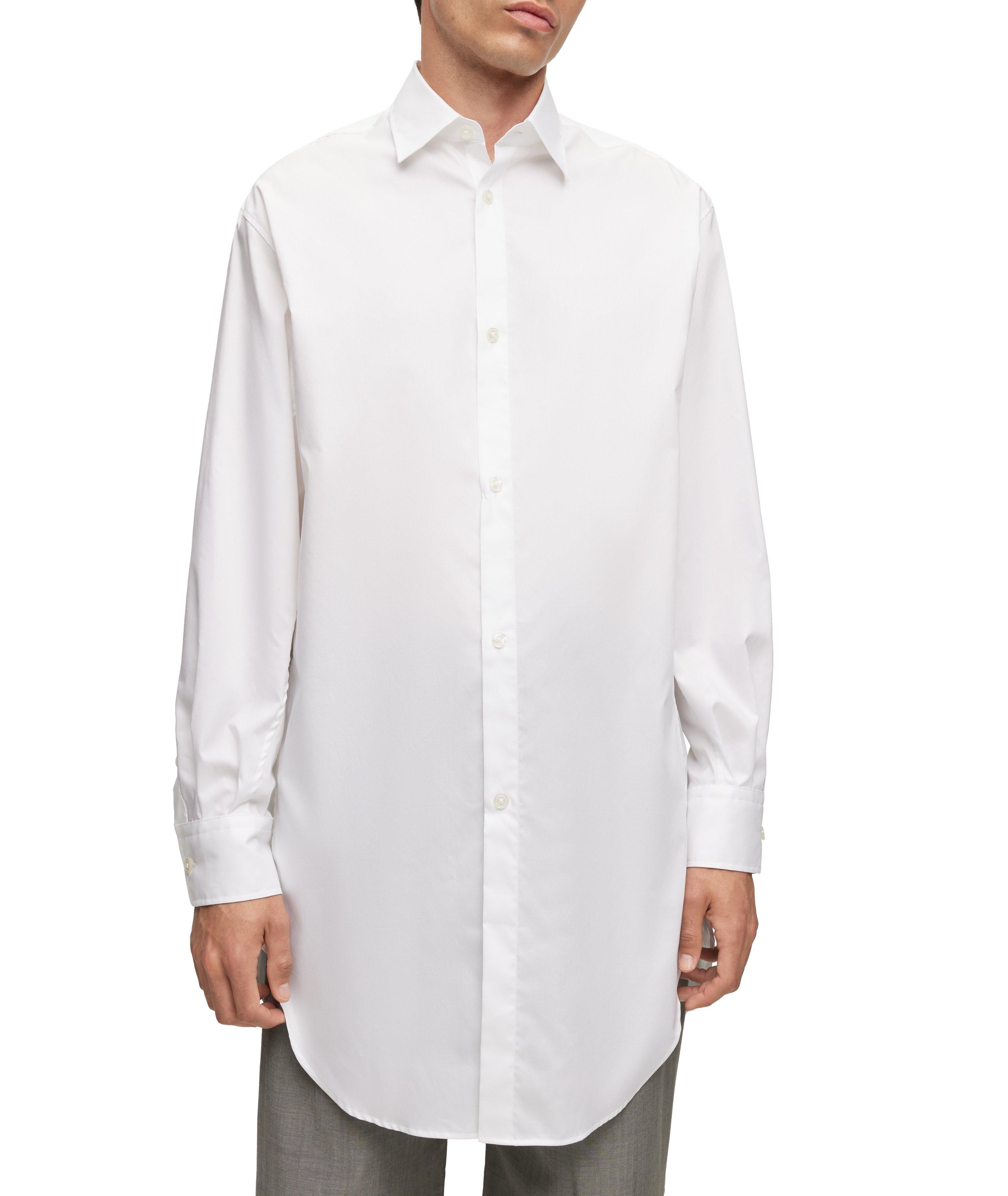 Longline Cotton Poplin Sport Shirt image 1
