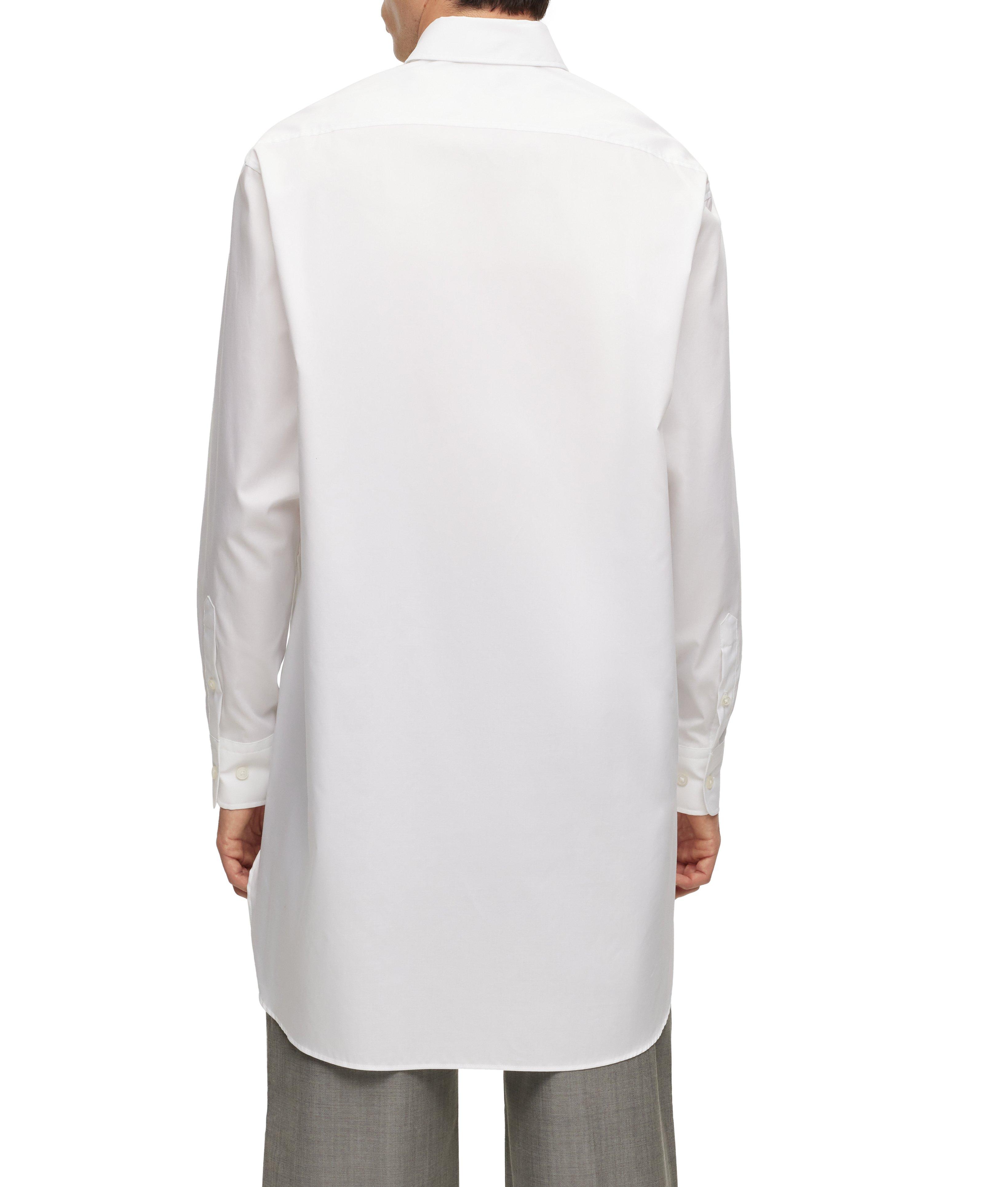 Longline Cotton Poplin Sport Shirt image 2
