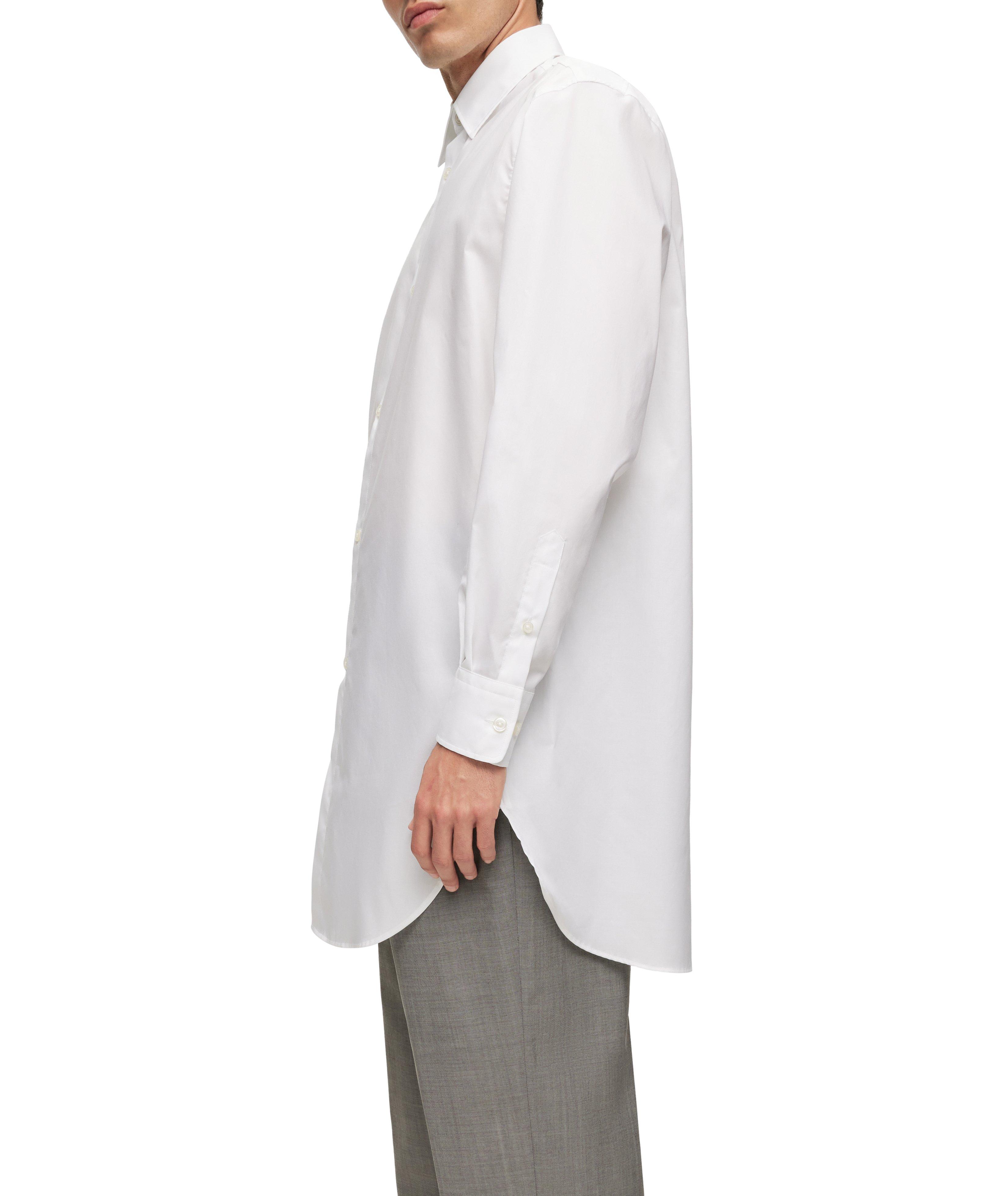 Longline Cotton Poplin Sport Shirt image 3