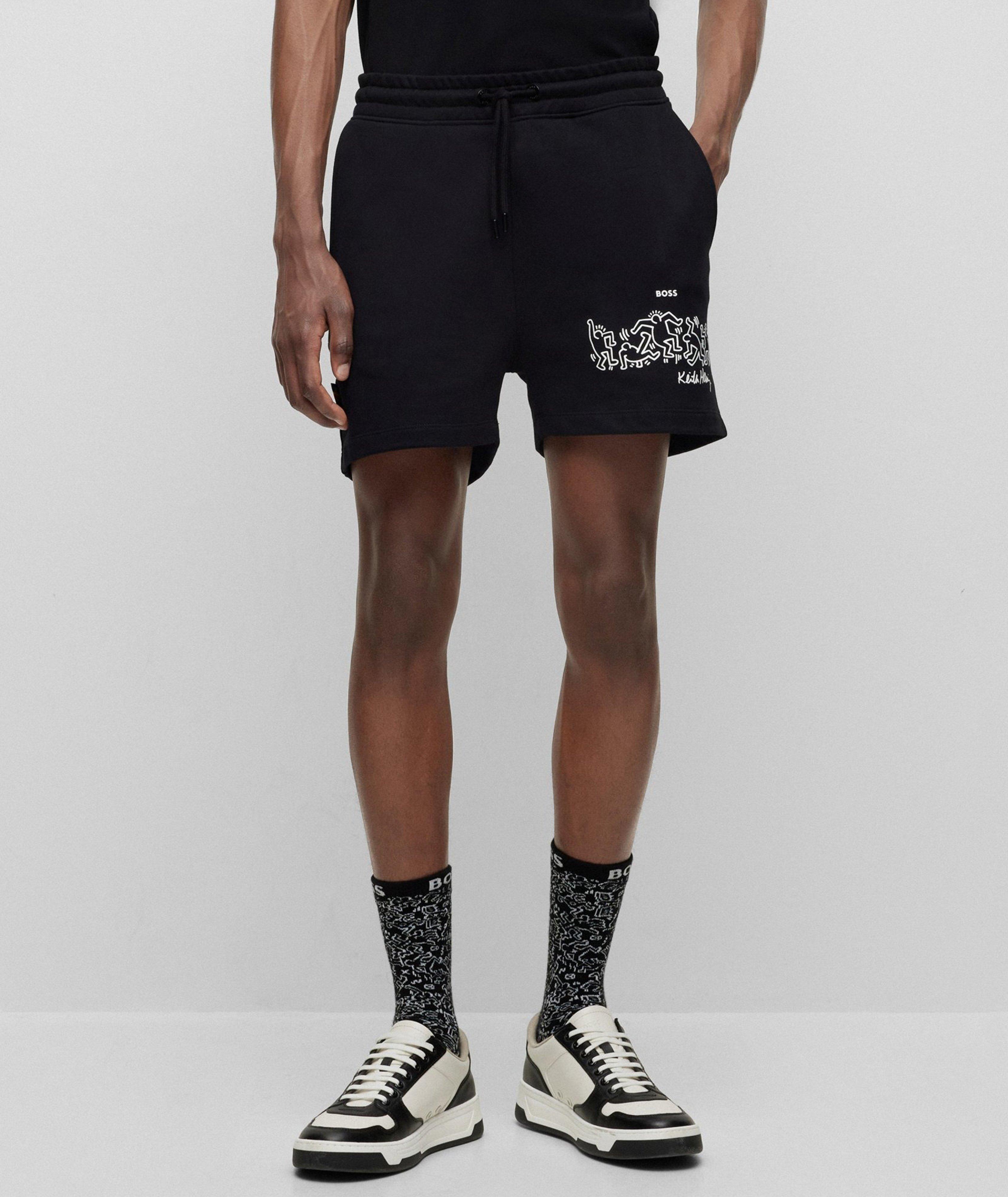 Short en coton bouclé, collection Keith Haring image 2