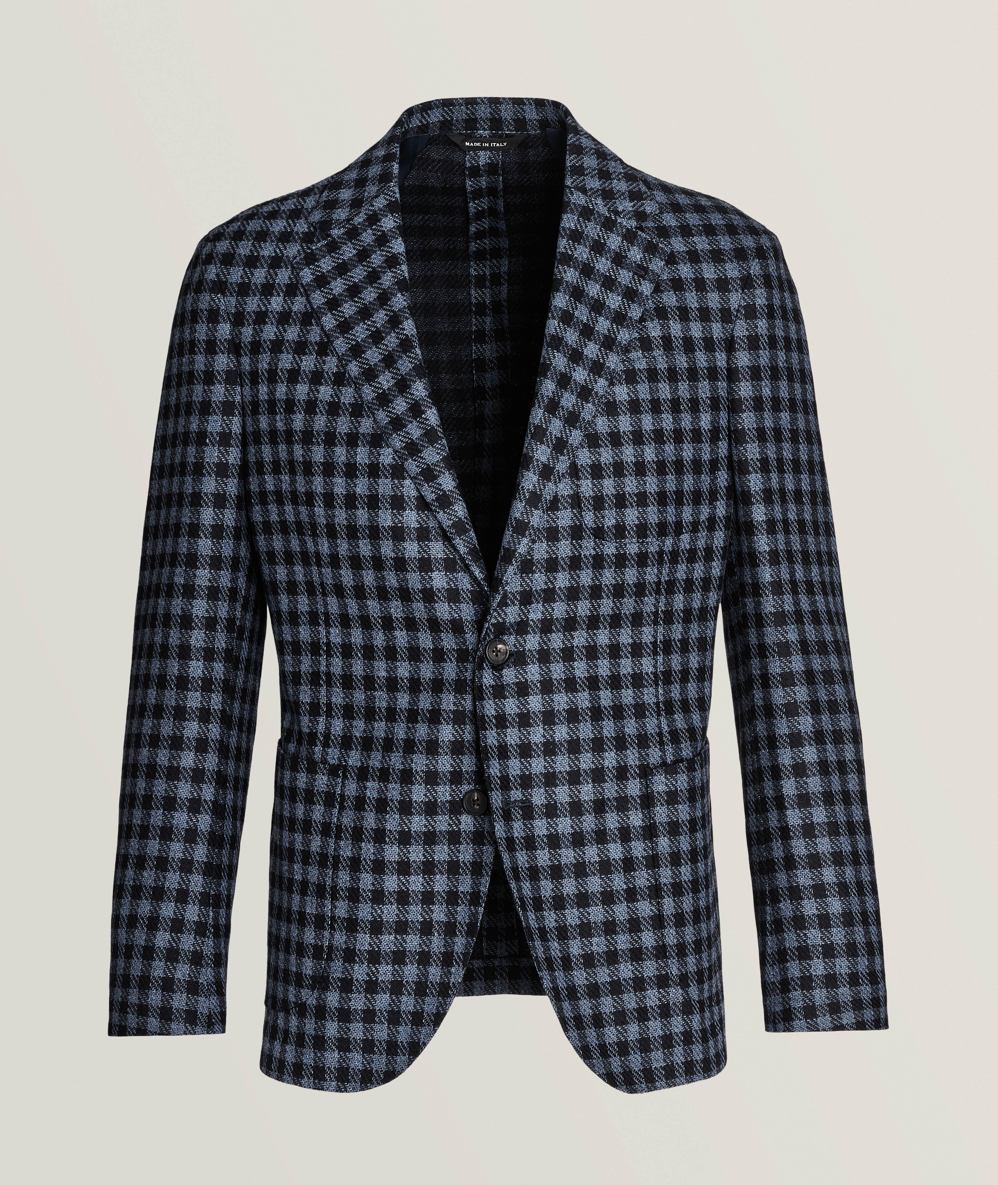 Harold Berlino Checkered Wool-Cashmere Sport Jacket, Sport Jackets