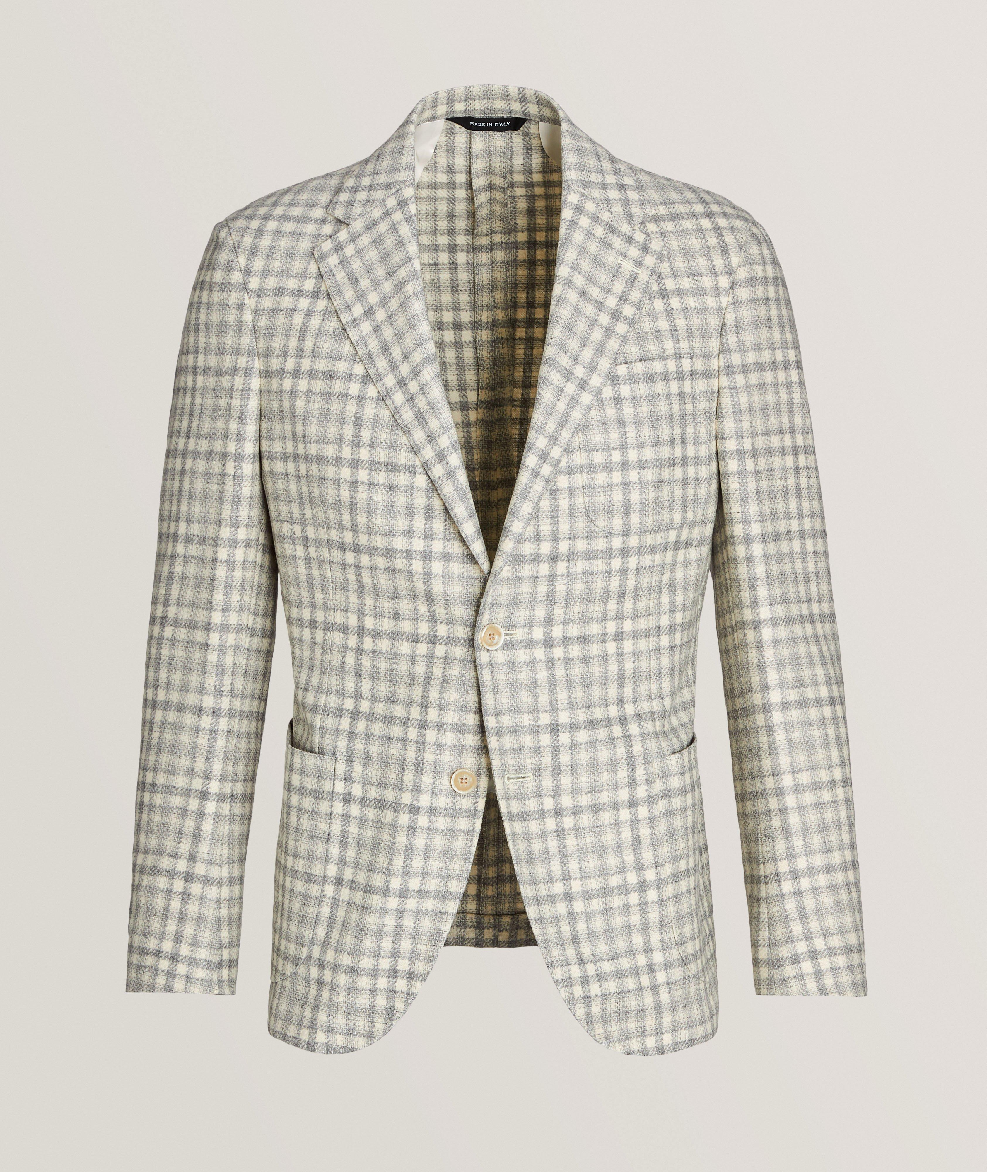 Berlino Checkered Wool-Cashmere Sport Jacket image 0