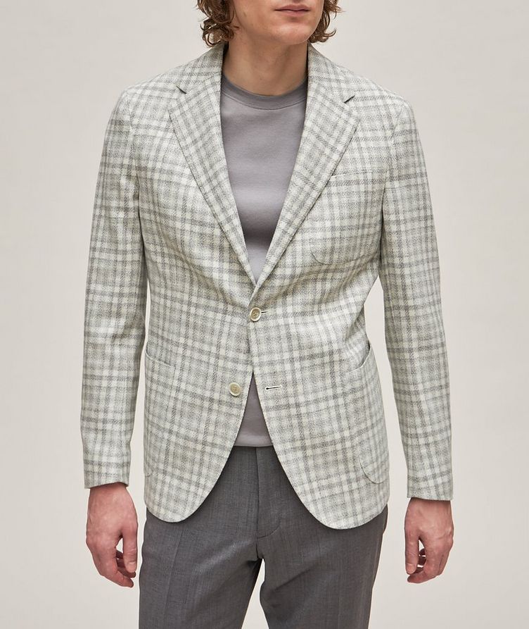 Berlino Checkered Wool-Cashmere Sport Jacket image 1