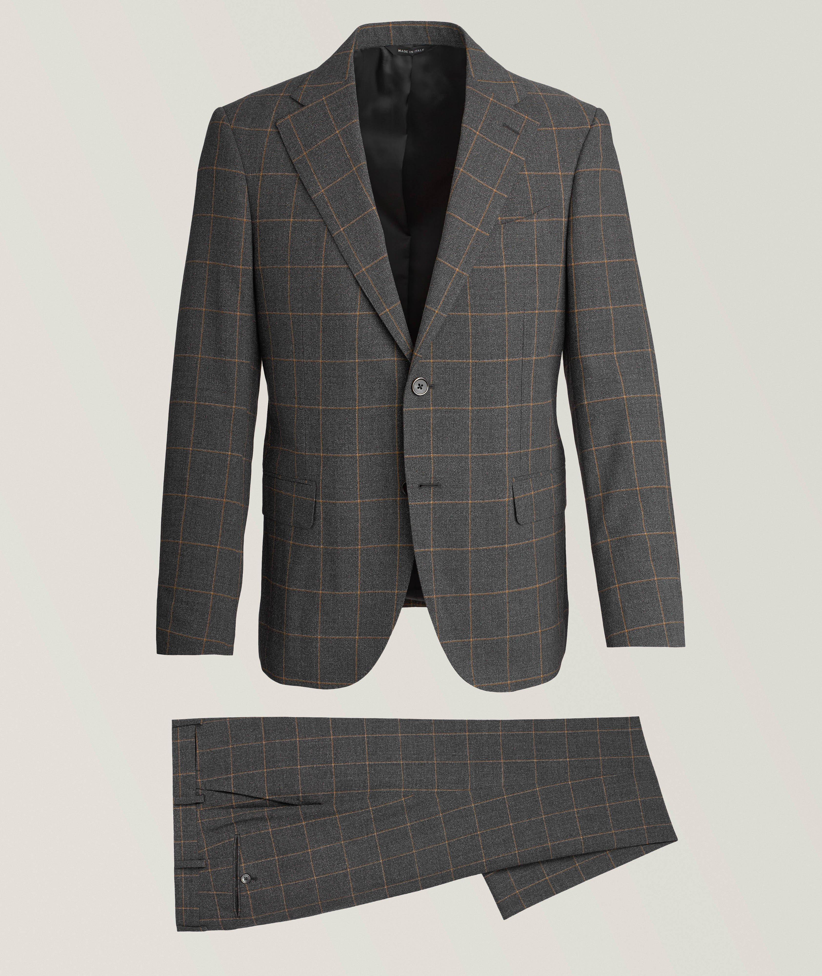 Windowpane Virgin Wool Suit  image 0