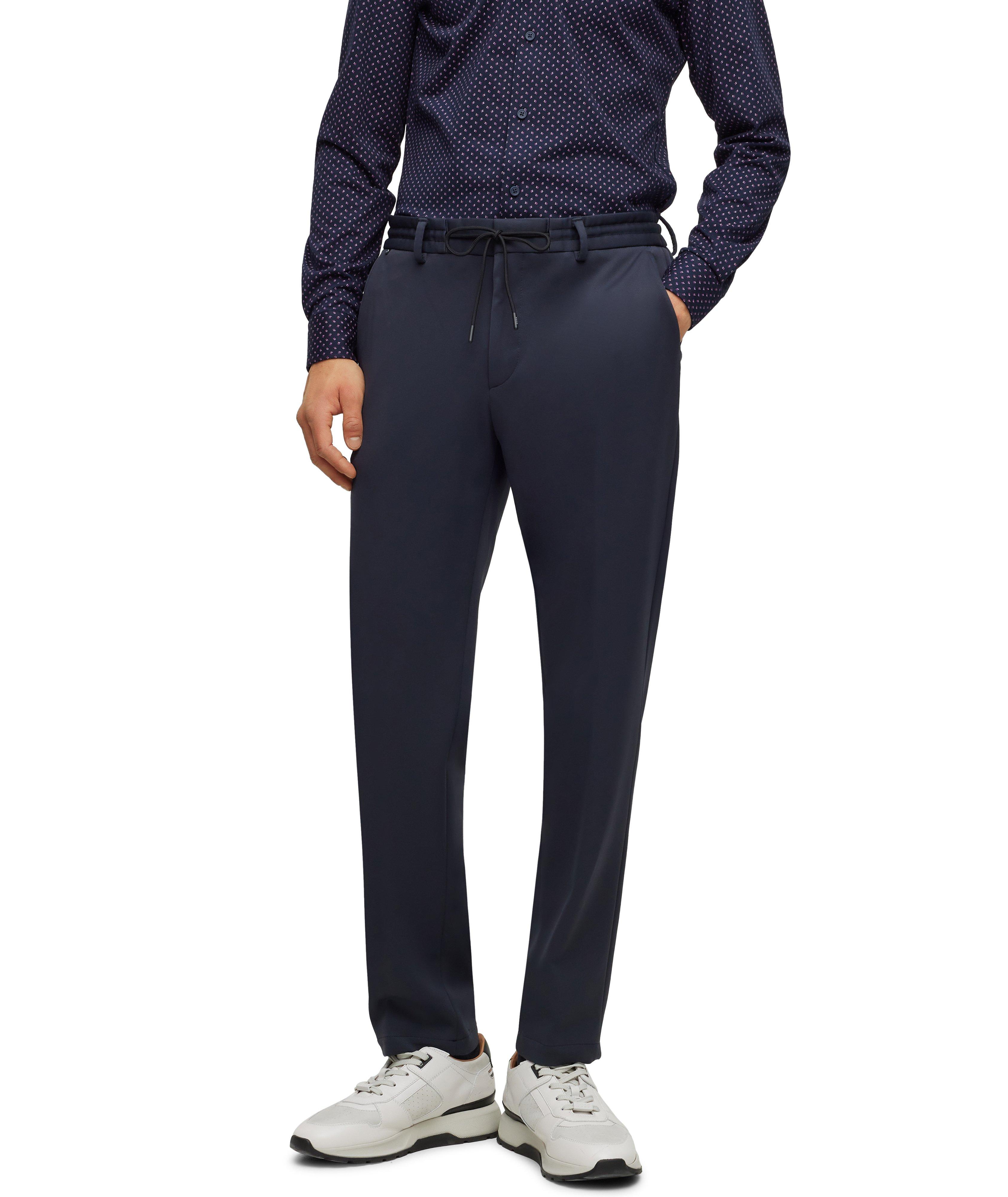 Pantalon en tissu extensible à cordon image 2