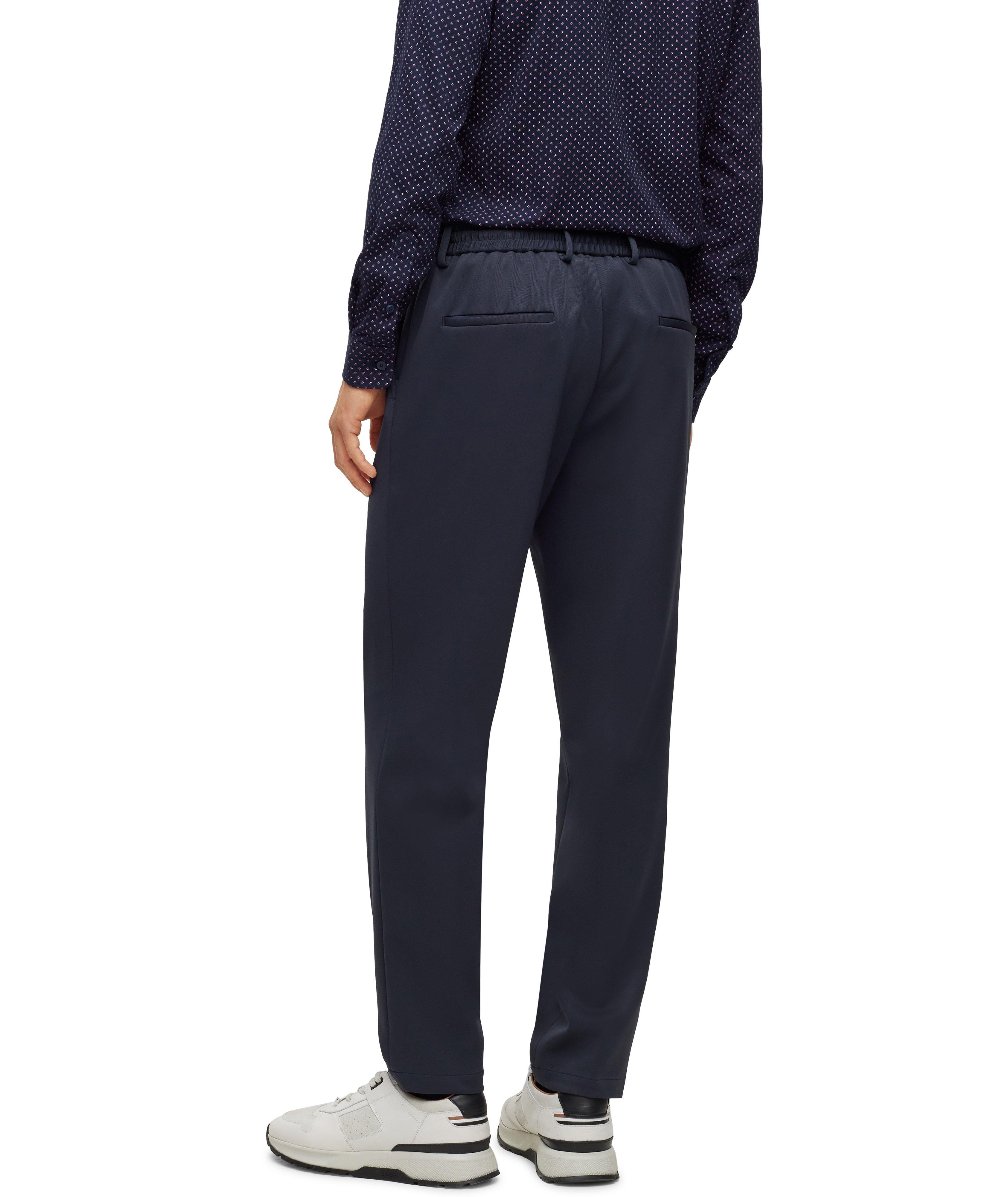Pantalon en tissu extensible à cordon image 3
