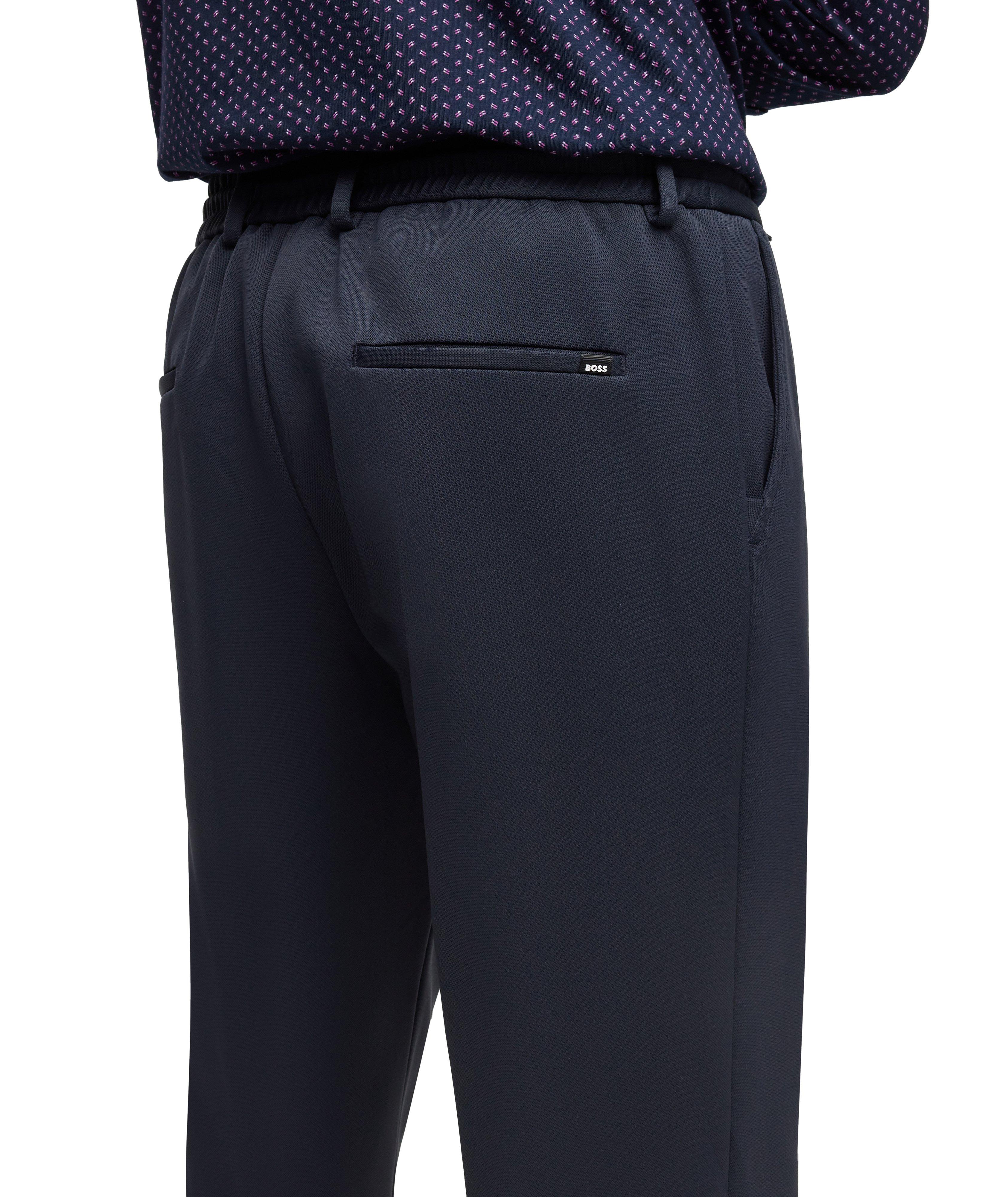 Pantalon en tissu extensible à cordon image 4