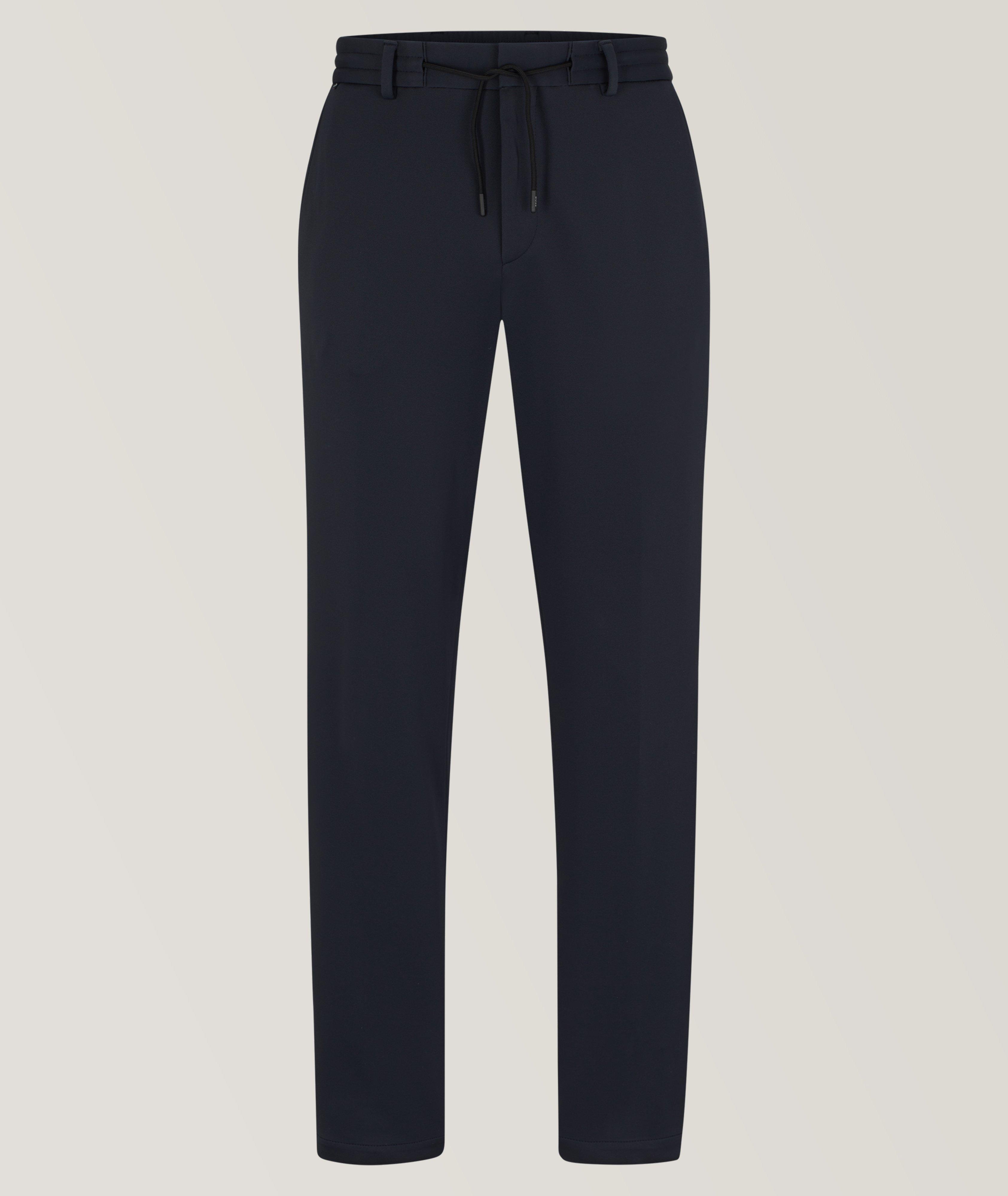 Pantalon en tissu extensible à cordon image 0