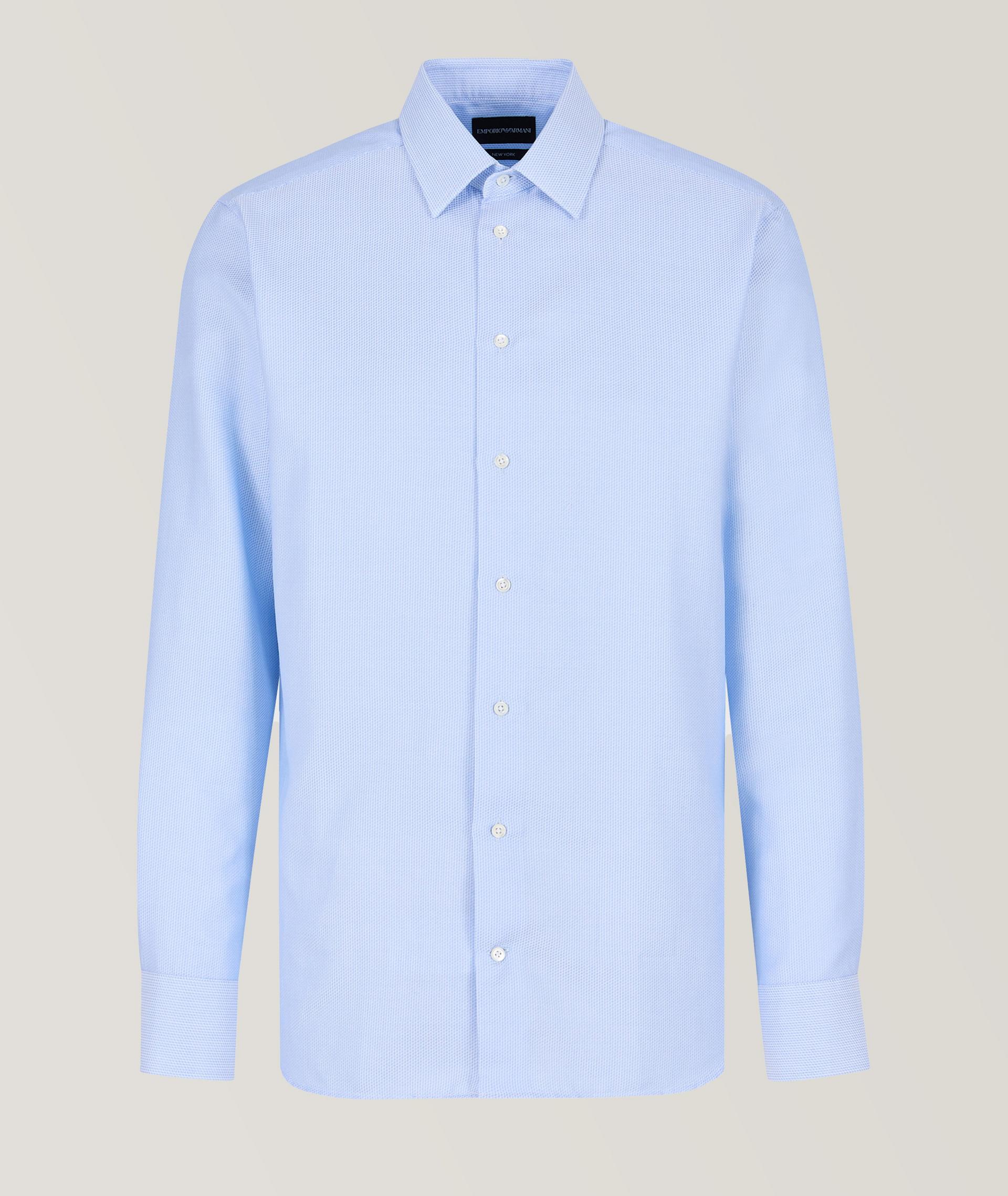 Textured Technical Fabric Dress Shirt image 0