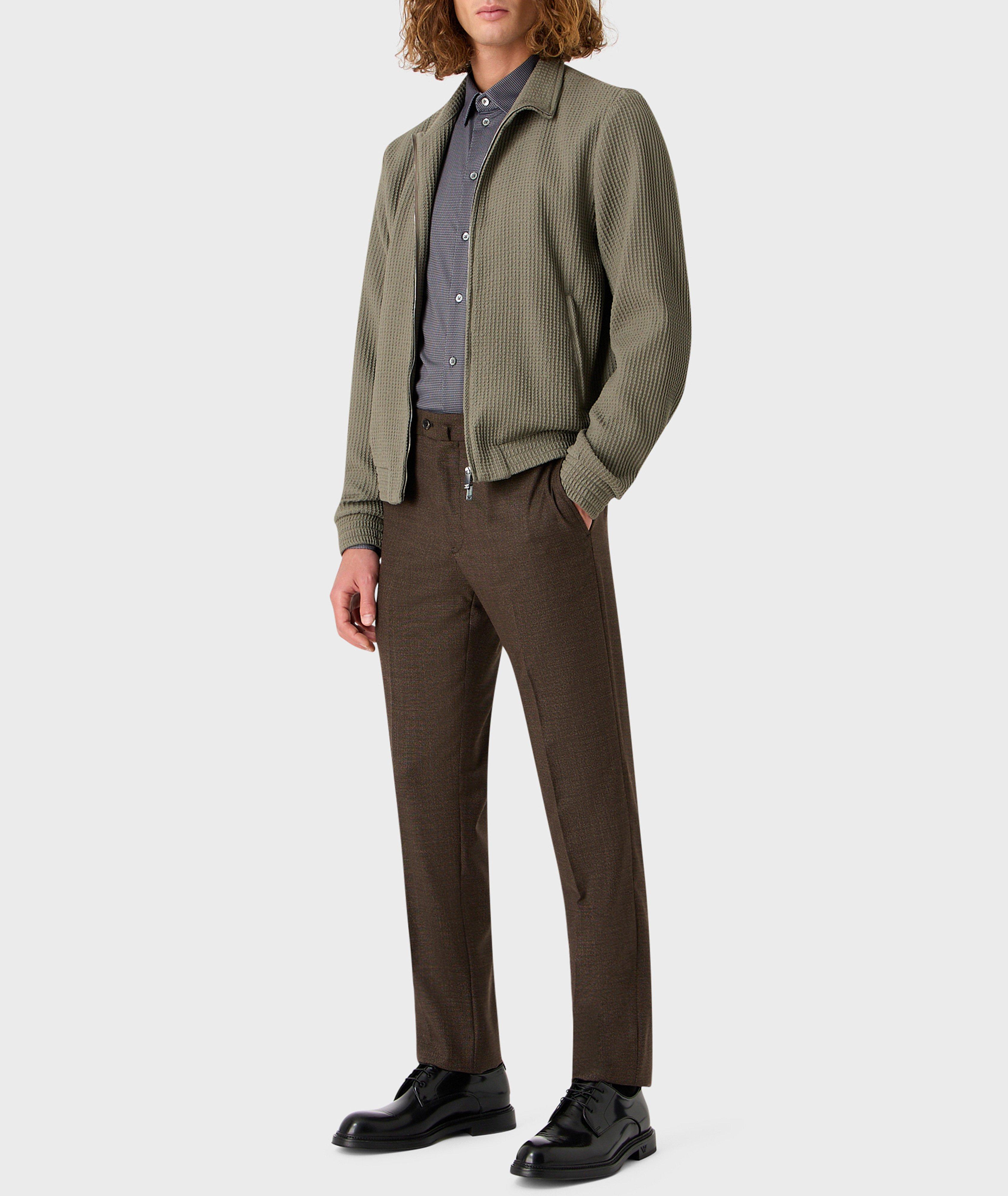 Micro Geometric Stretch-Fabric Sport Shirt image 4