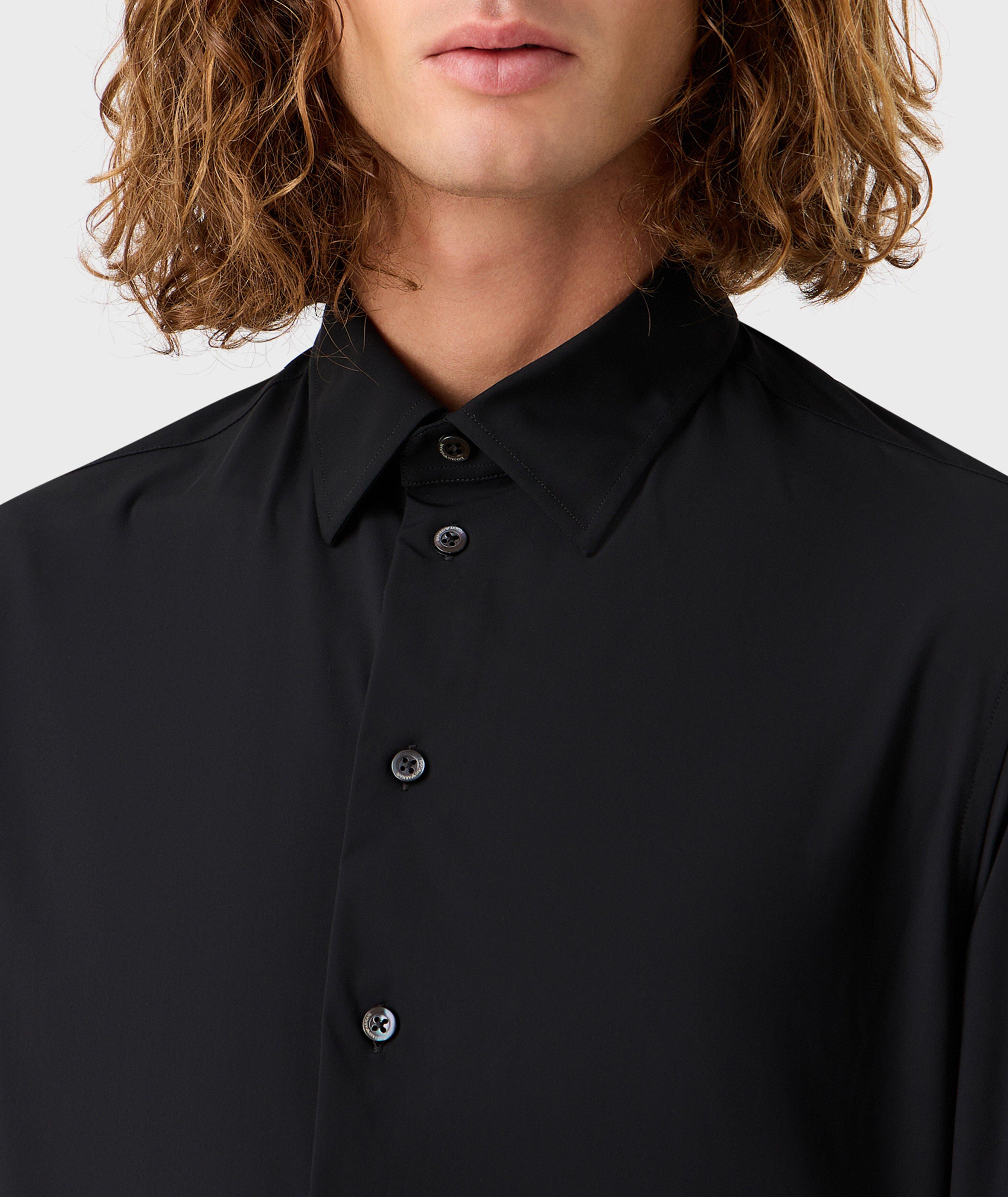 Solid Technical Stretch Sport Shirt image 3