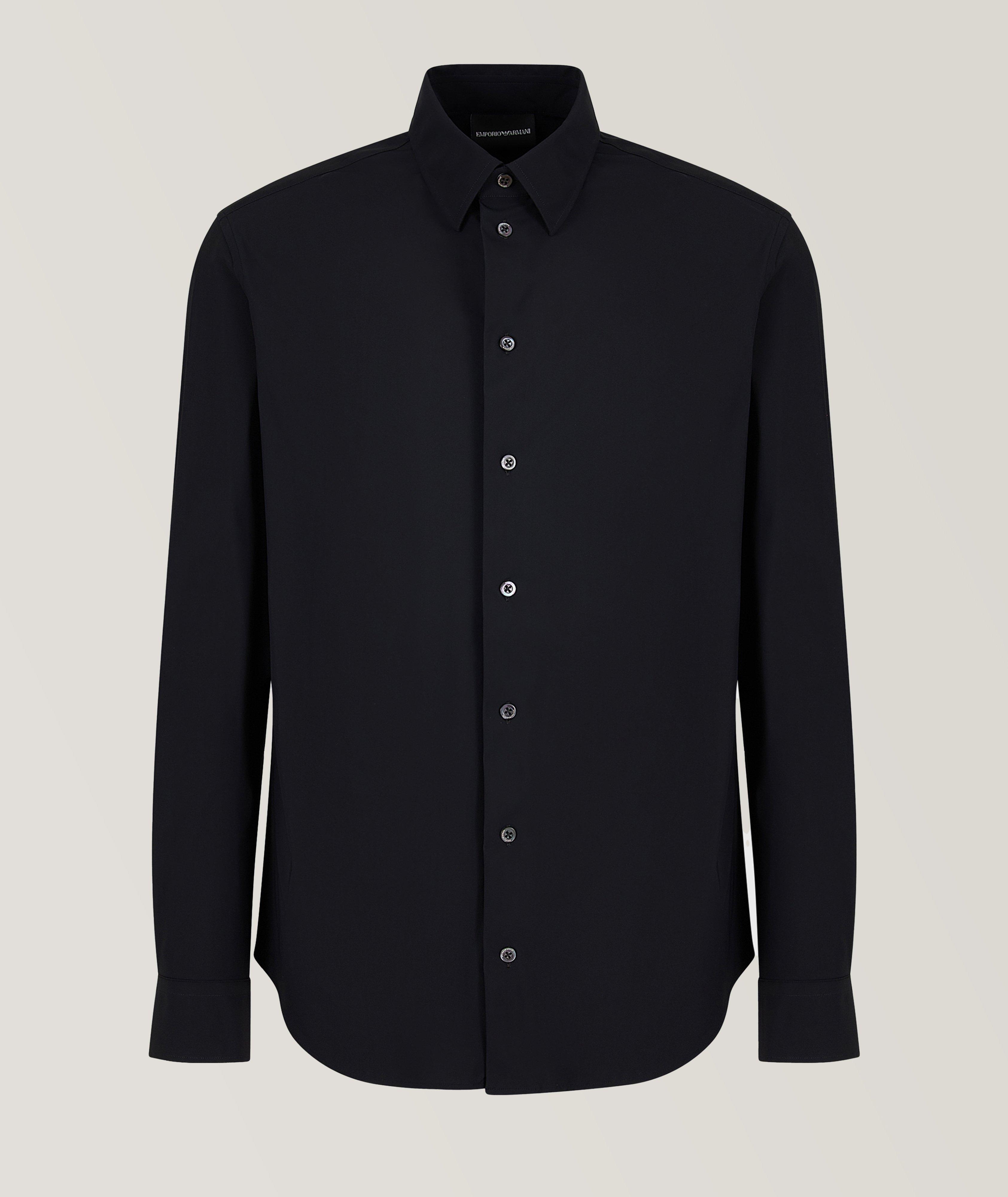 Solid Technical Stretch Sport Shirt image 0