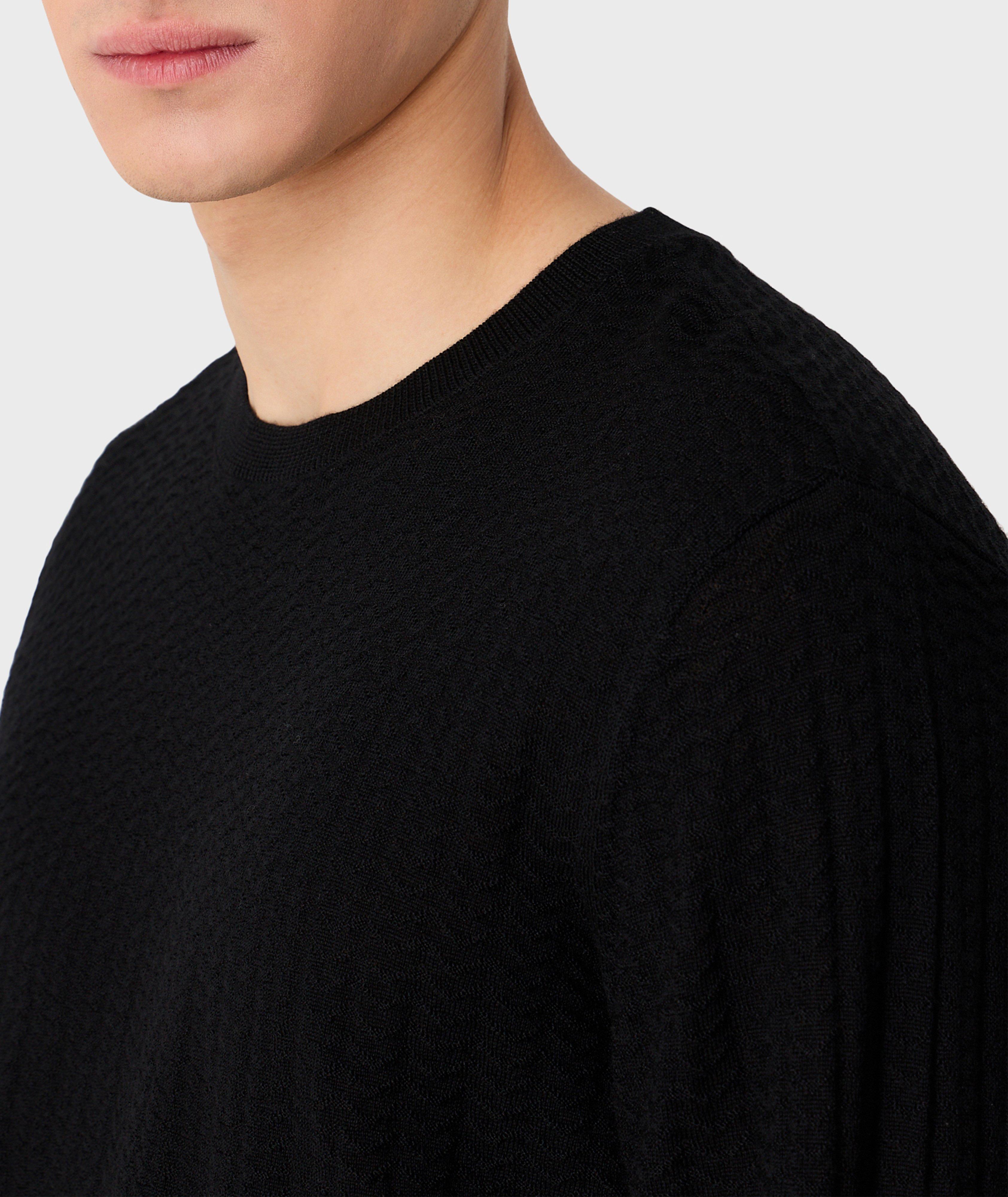 Zig-Zag Jacquard Virgin Wool Sweater image 3