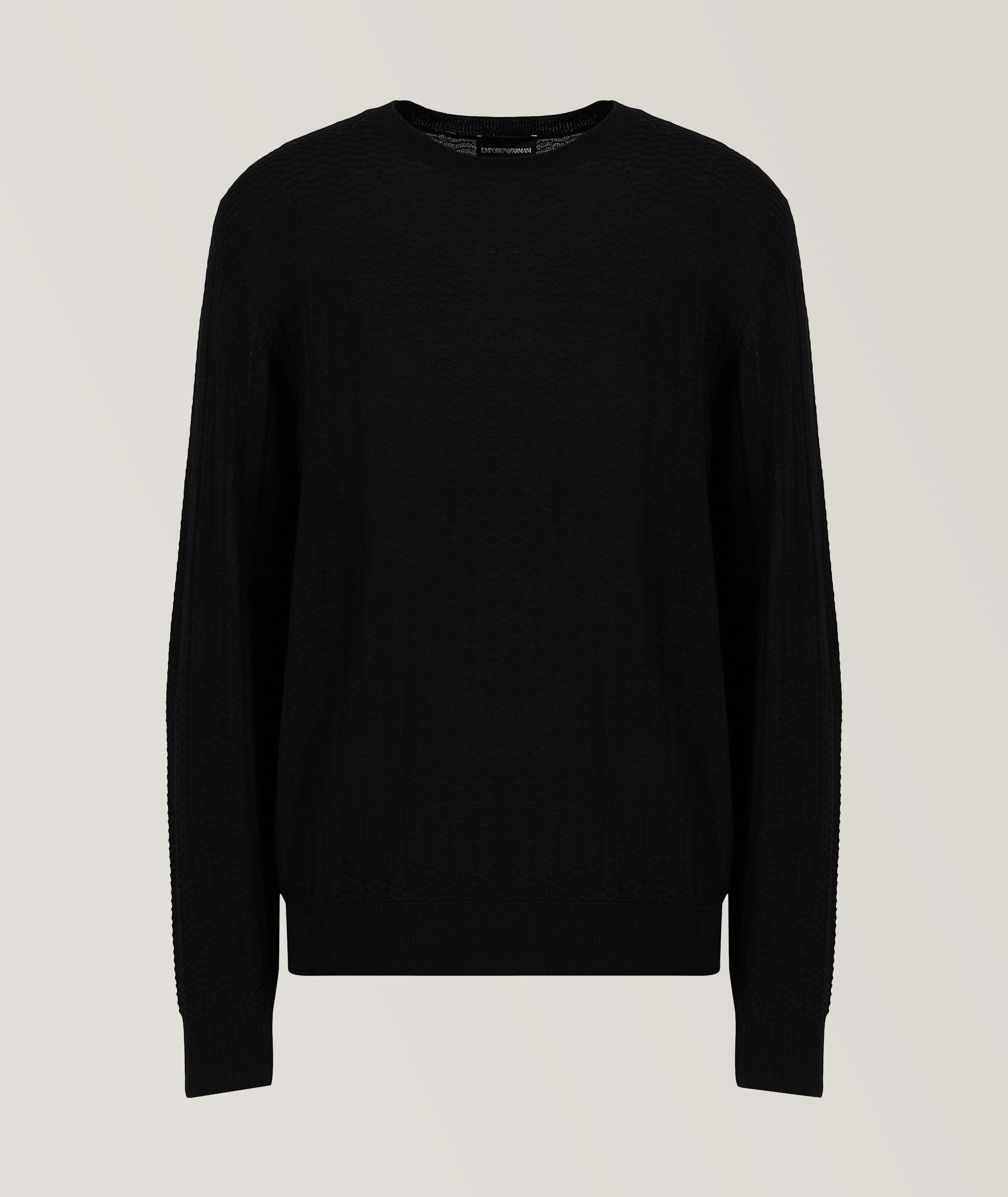 Zig-Zag Jacquard Virgin Wool Sweater image 0