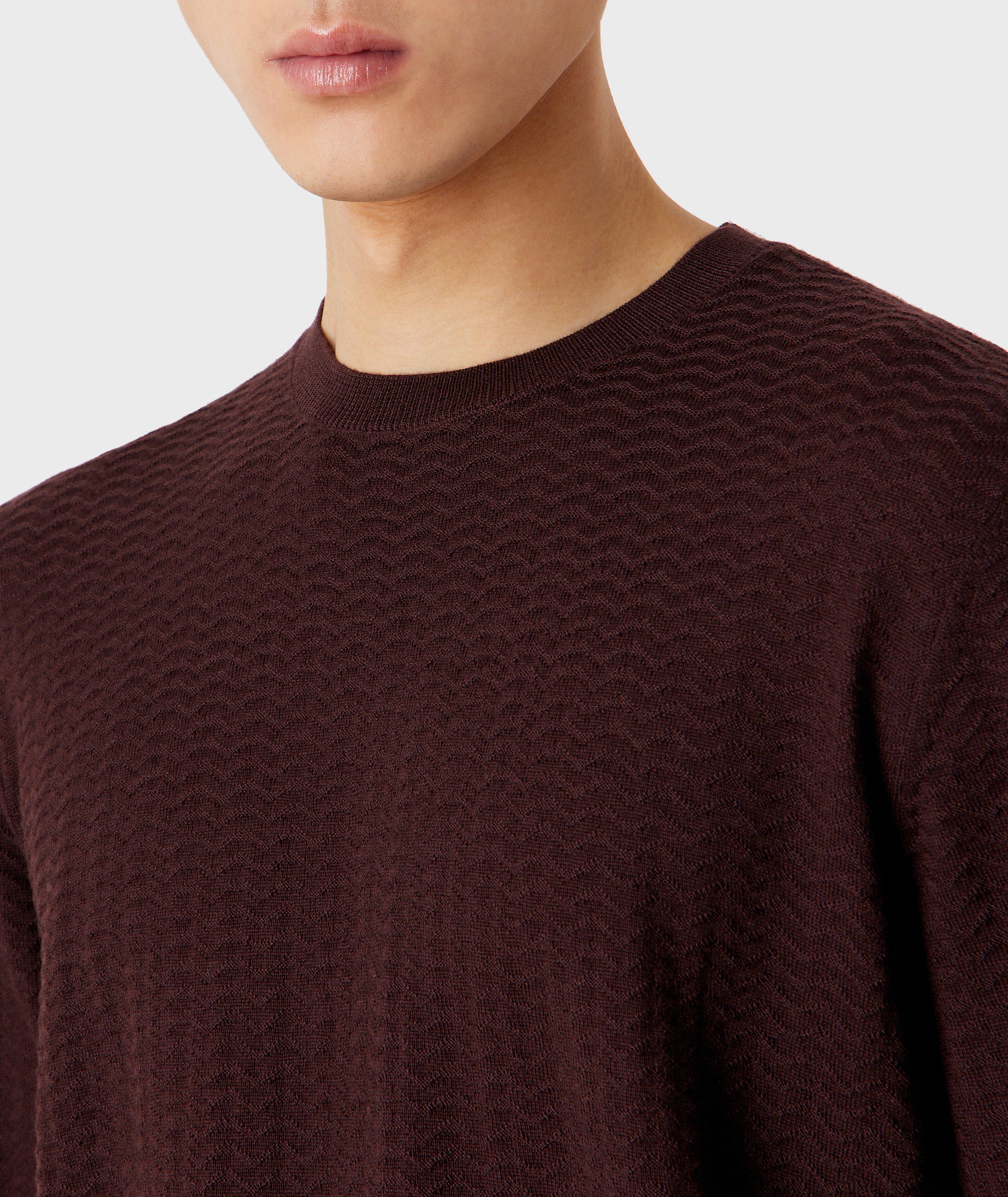 Zig-Zag Jacquard Virgin Wool Sweater image 3