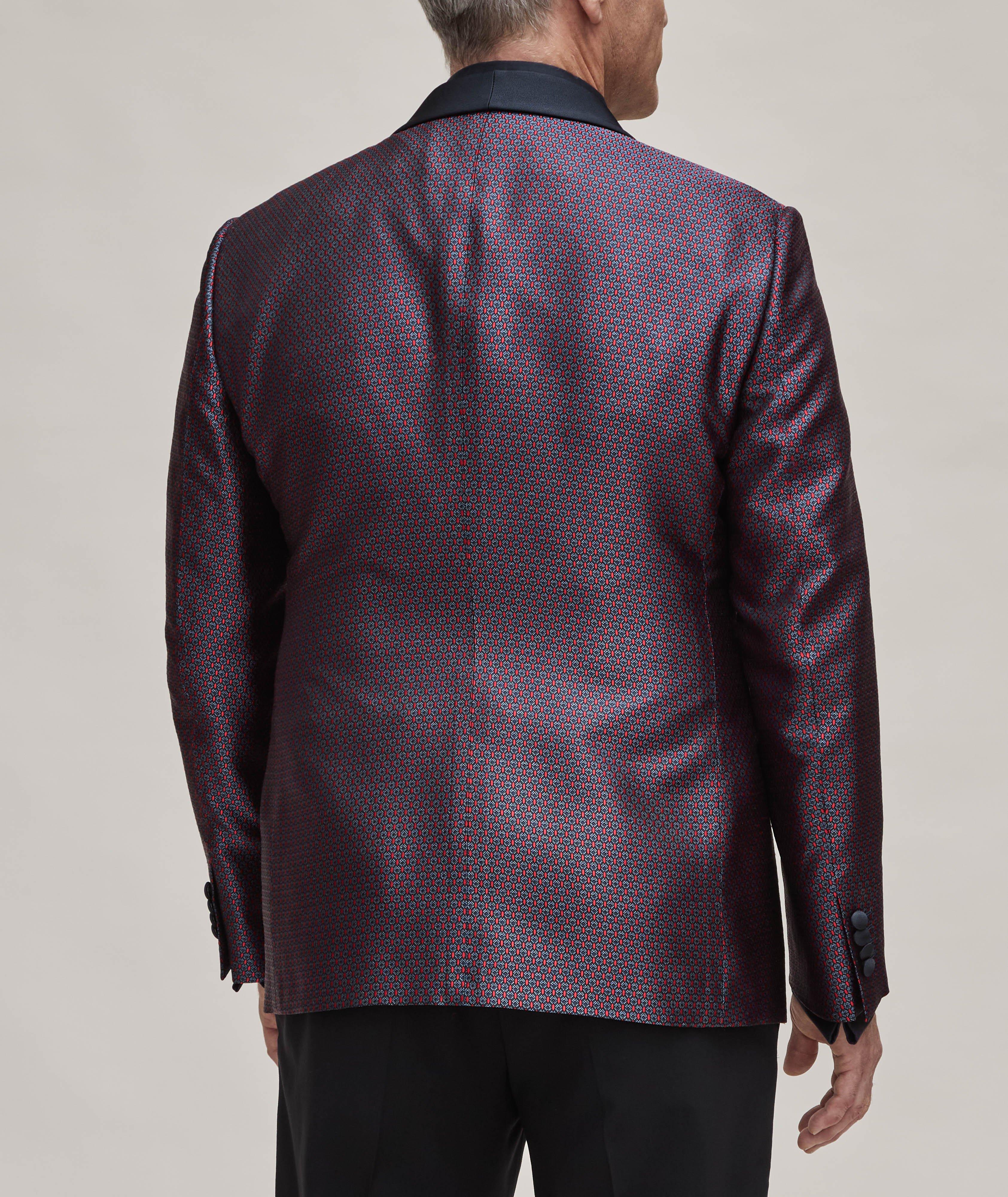 Giorgio Collection Geometric Jacquard Silk Sport Jacket image 2
