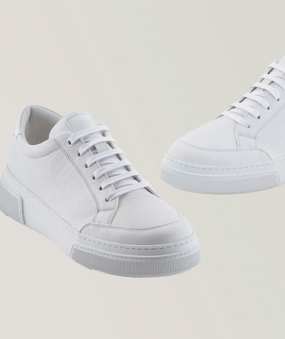 Grained Leather Sneakers image 3