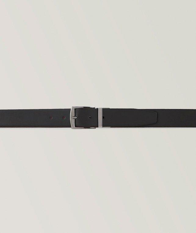 Ceinture en cuir lisse réversible image 1