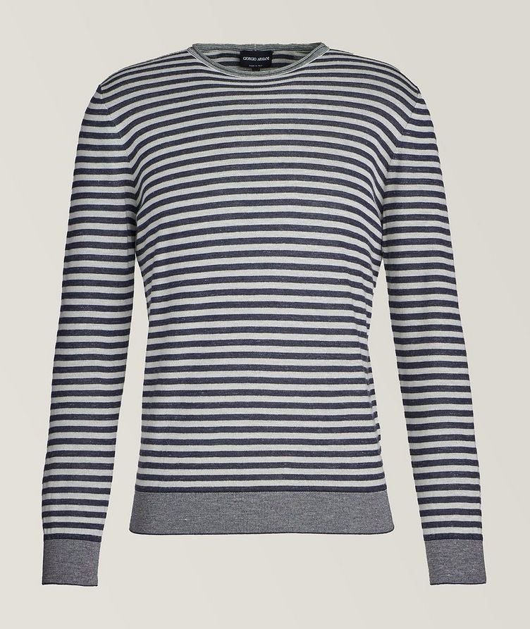 Striped Silk-Blend T-Shirt image 0