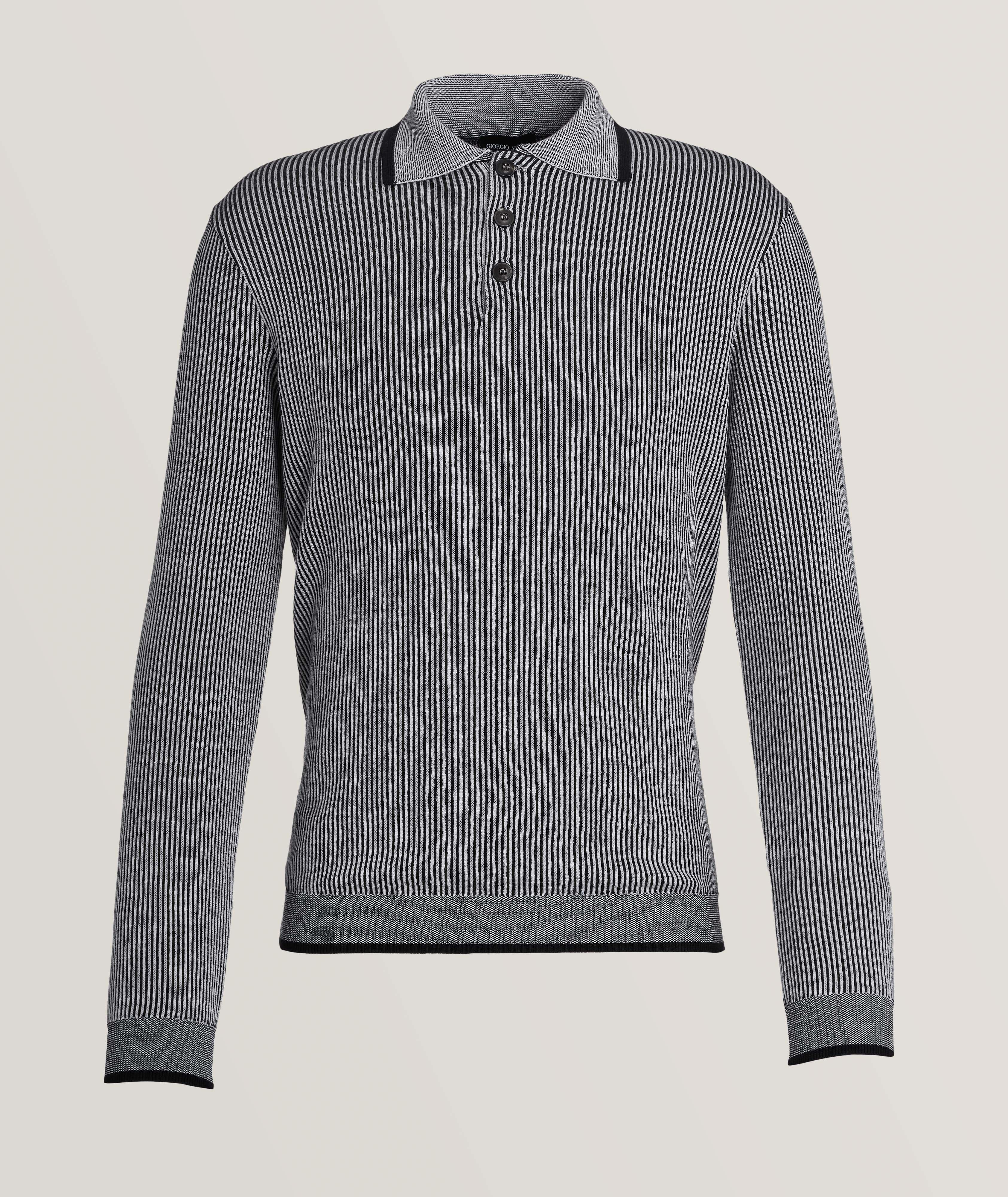 Giorgio Armani Neve virgin-wool and viscose jacquard crew-neck