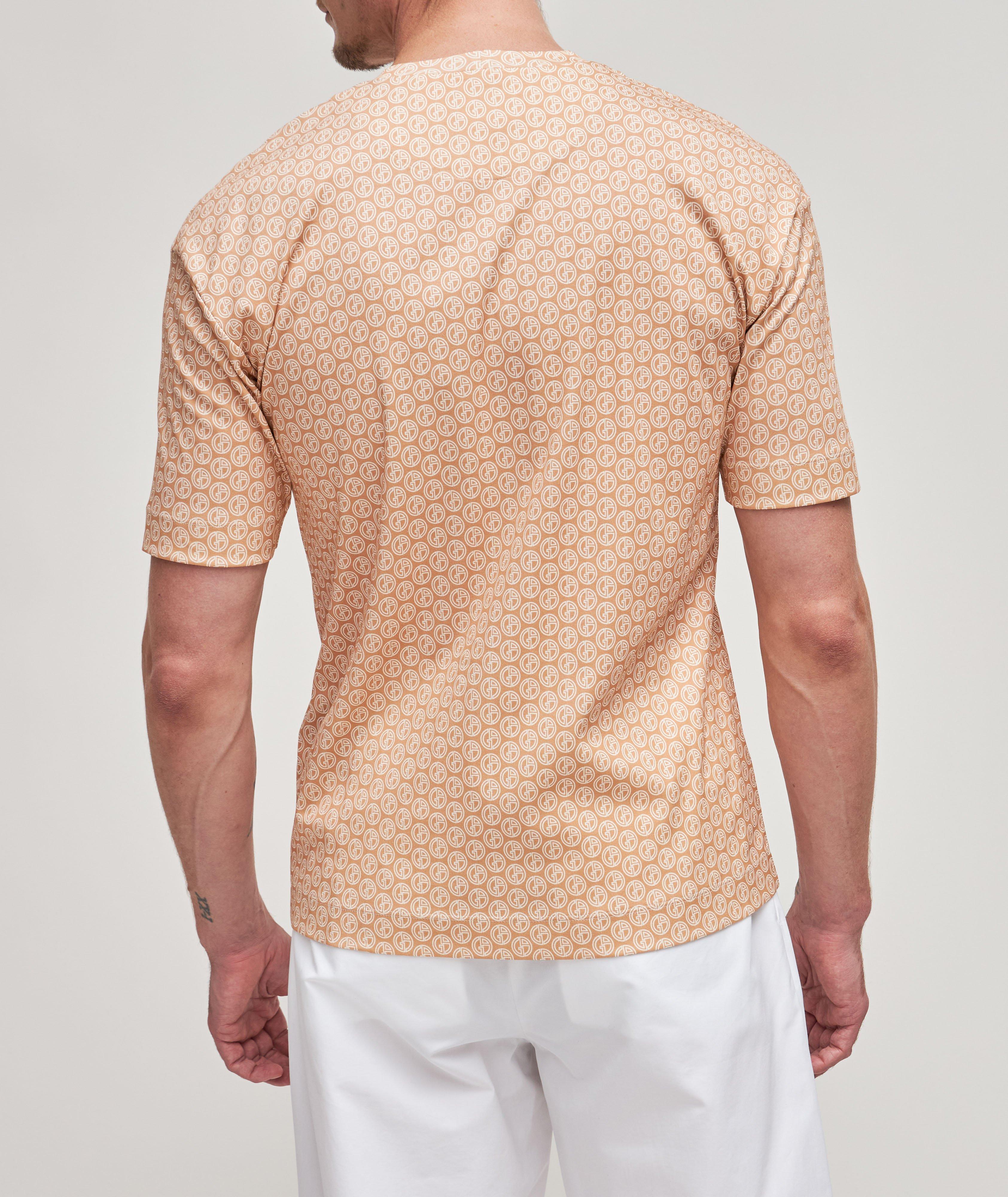 Monogram Logo Pattern Organic Cotton T-Shirt image 2