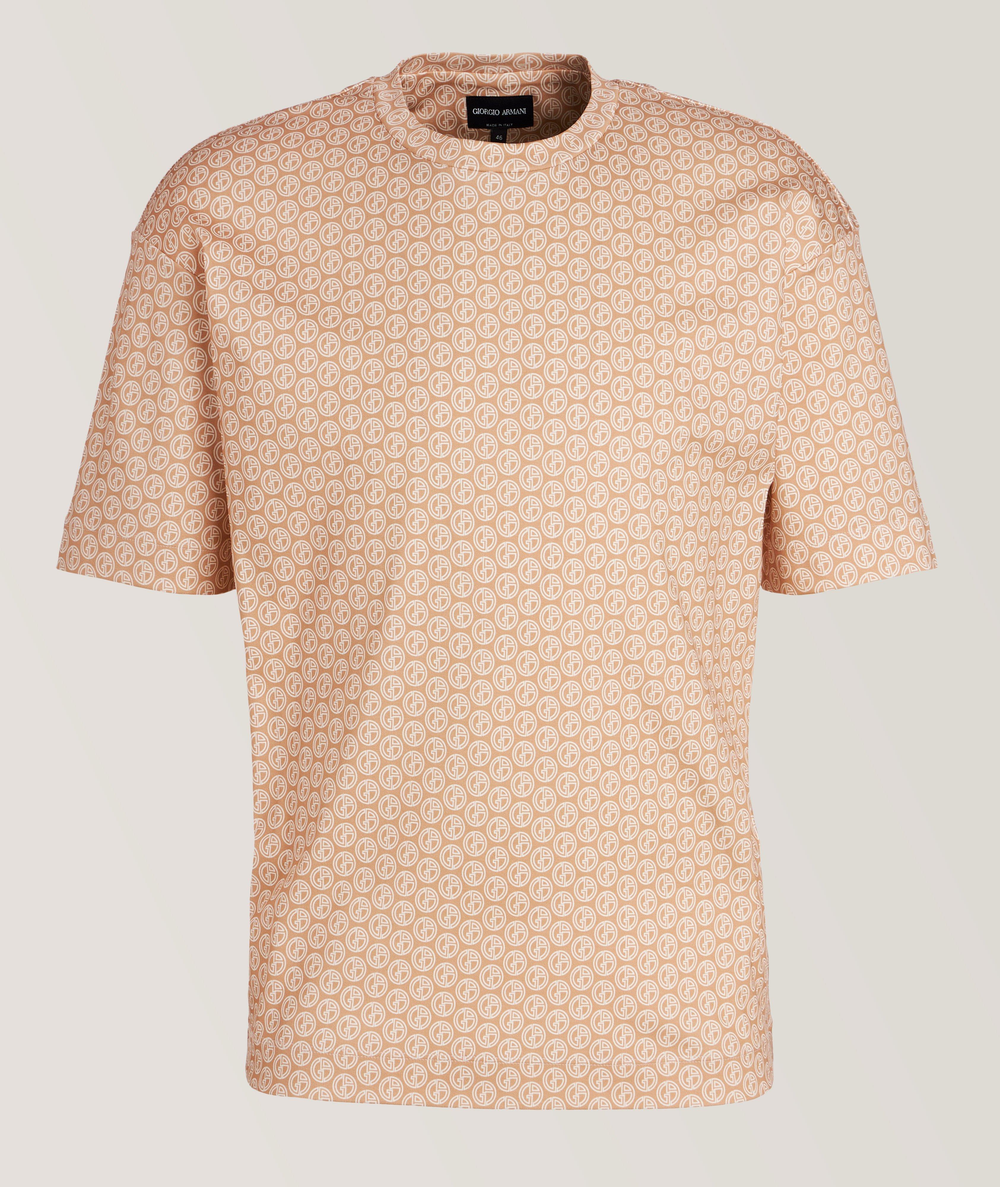 Monogram Logo Pattern Organic Cotton T-Shirt image 0