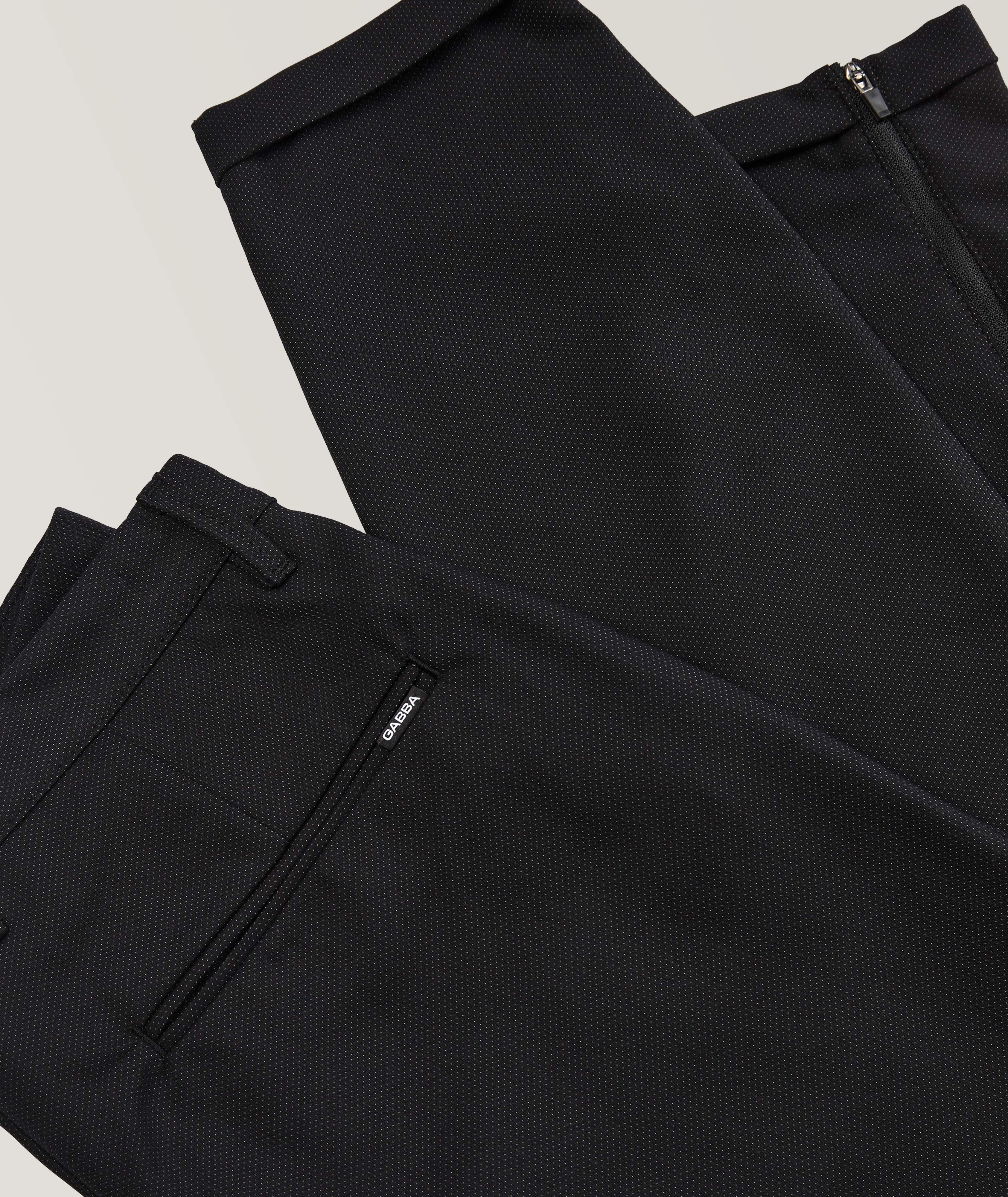 Pantalon en mélange de coton à pois image 2