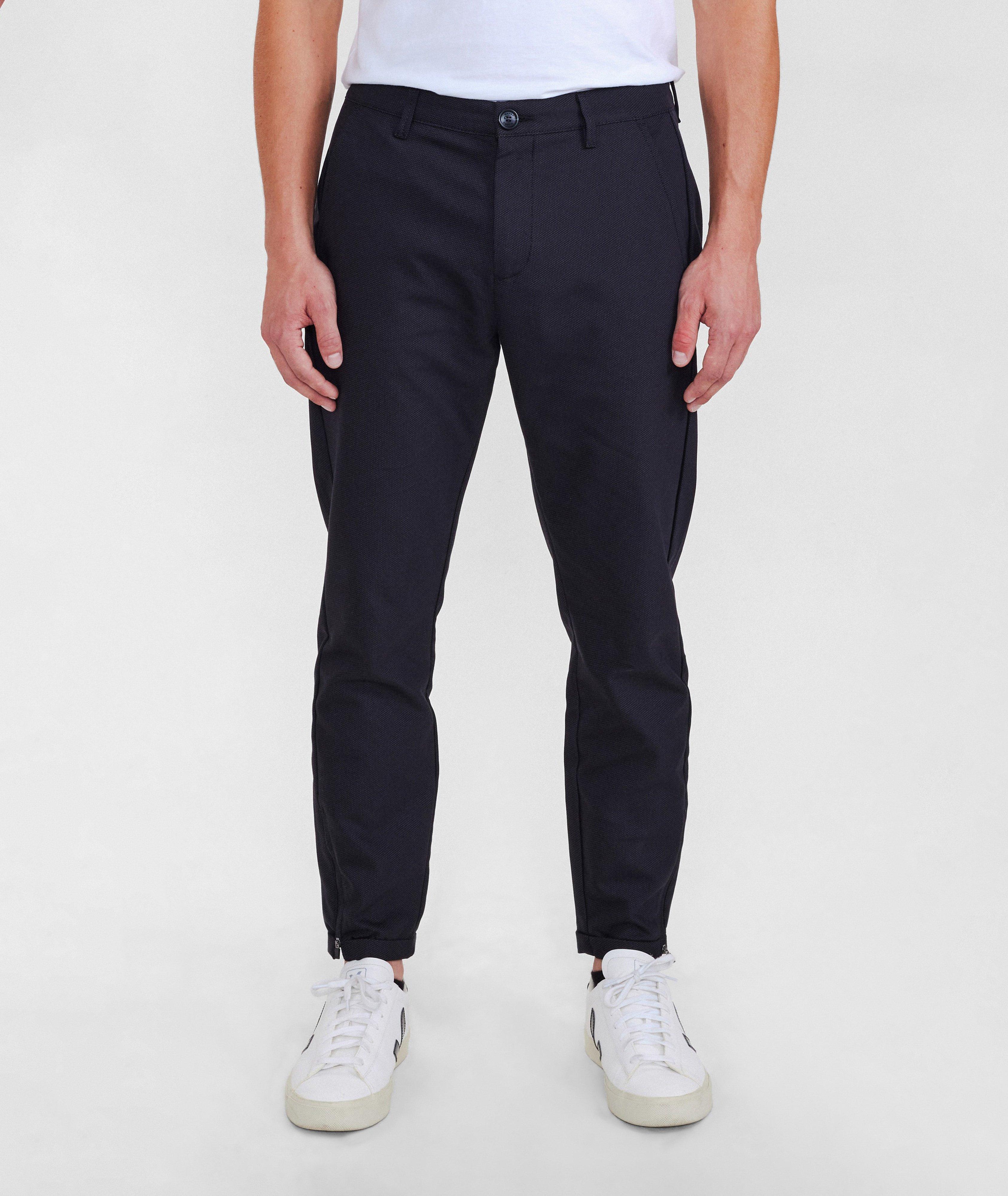 Pantalon en mélange de coton à pois image 5