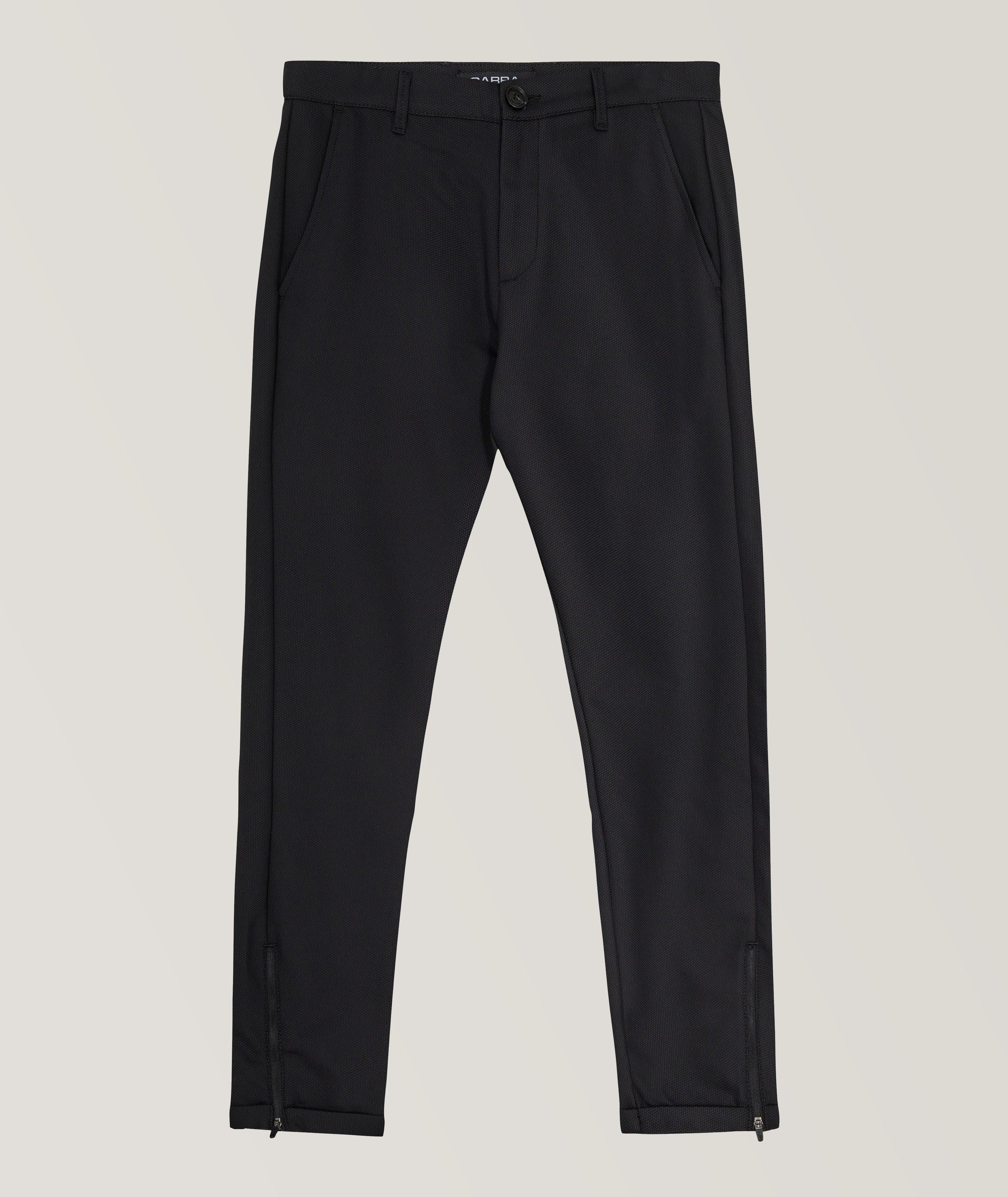 Pantalon en mélange de coton à pois image 0