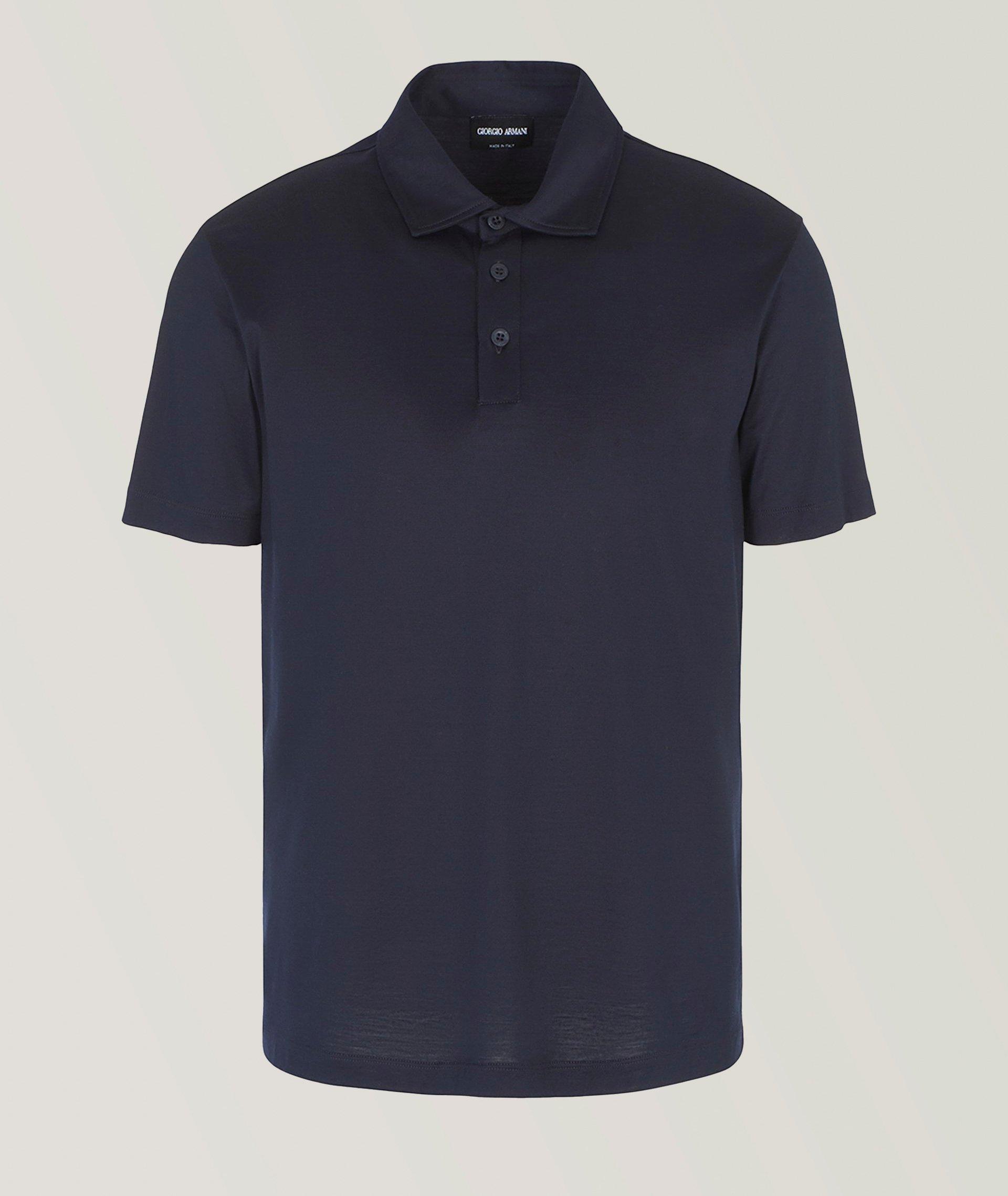 Mélange Silk-Jersey Cotton Polo image 0