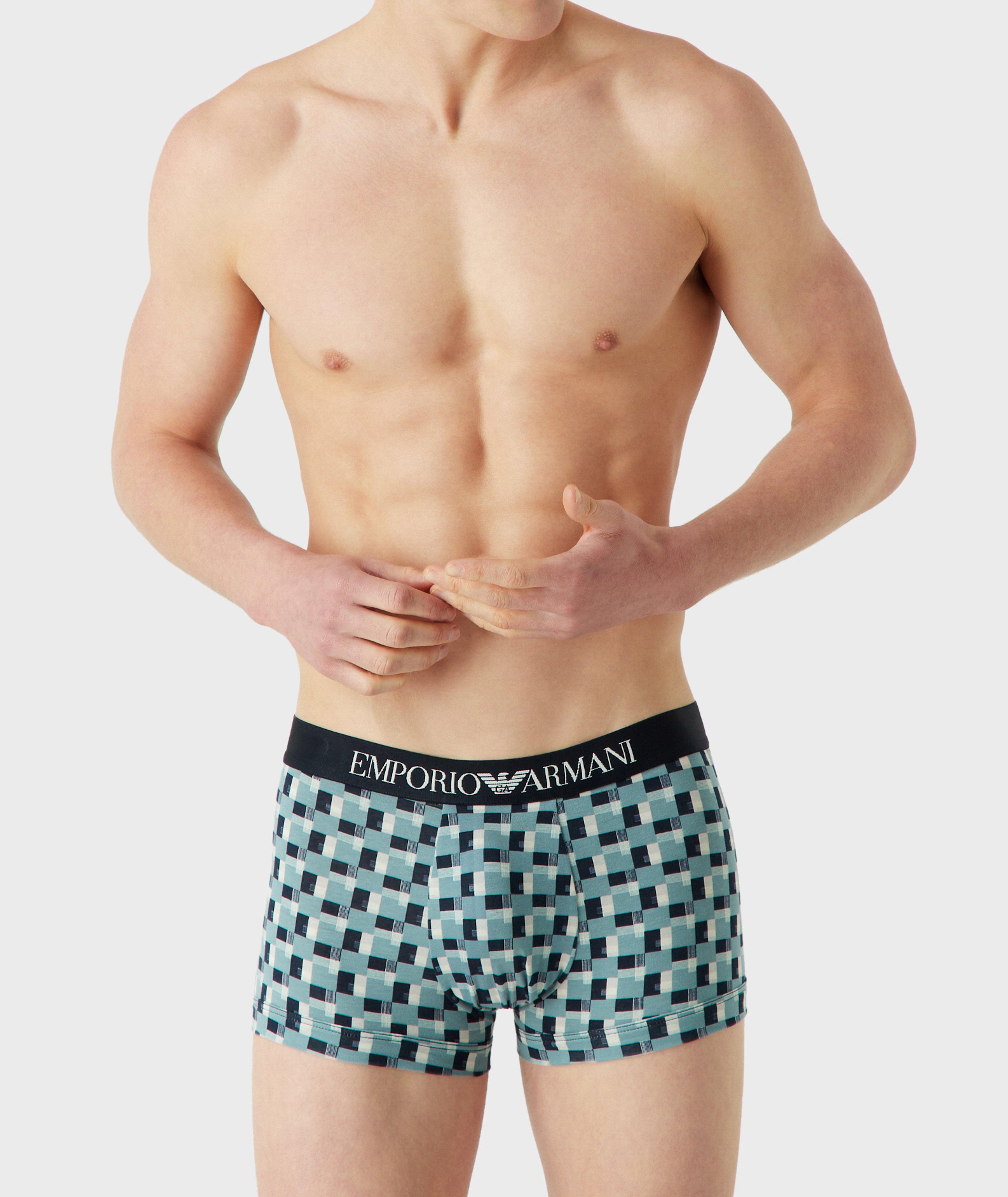 Two-Pack Logo Band Stretch-Cotton Boxer Briefs image 4