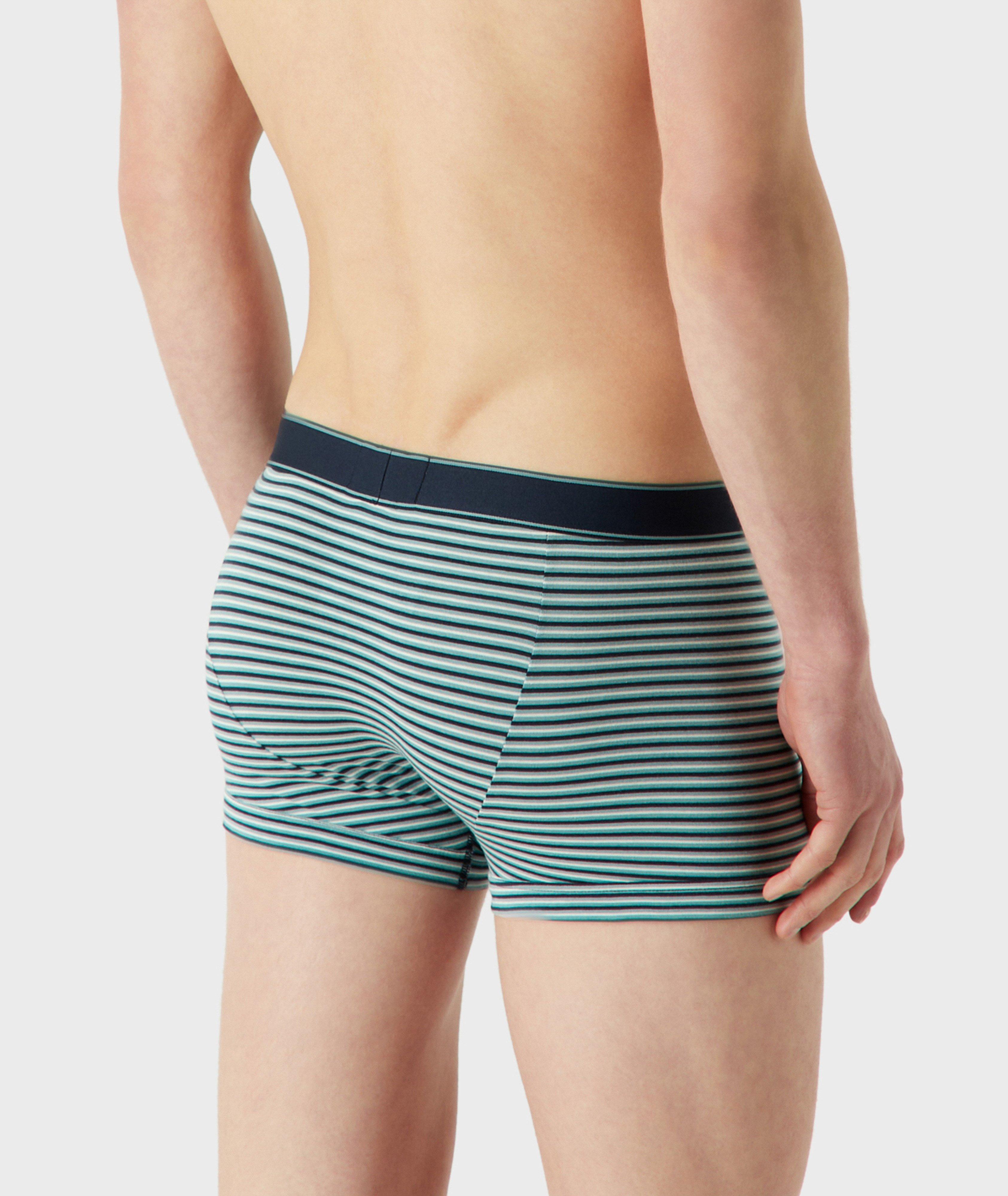 Two-Pack Logo Band Stretch-Cotton Boxer Briefs image 3