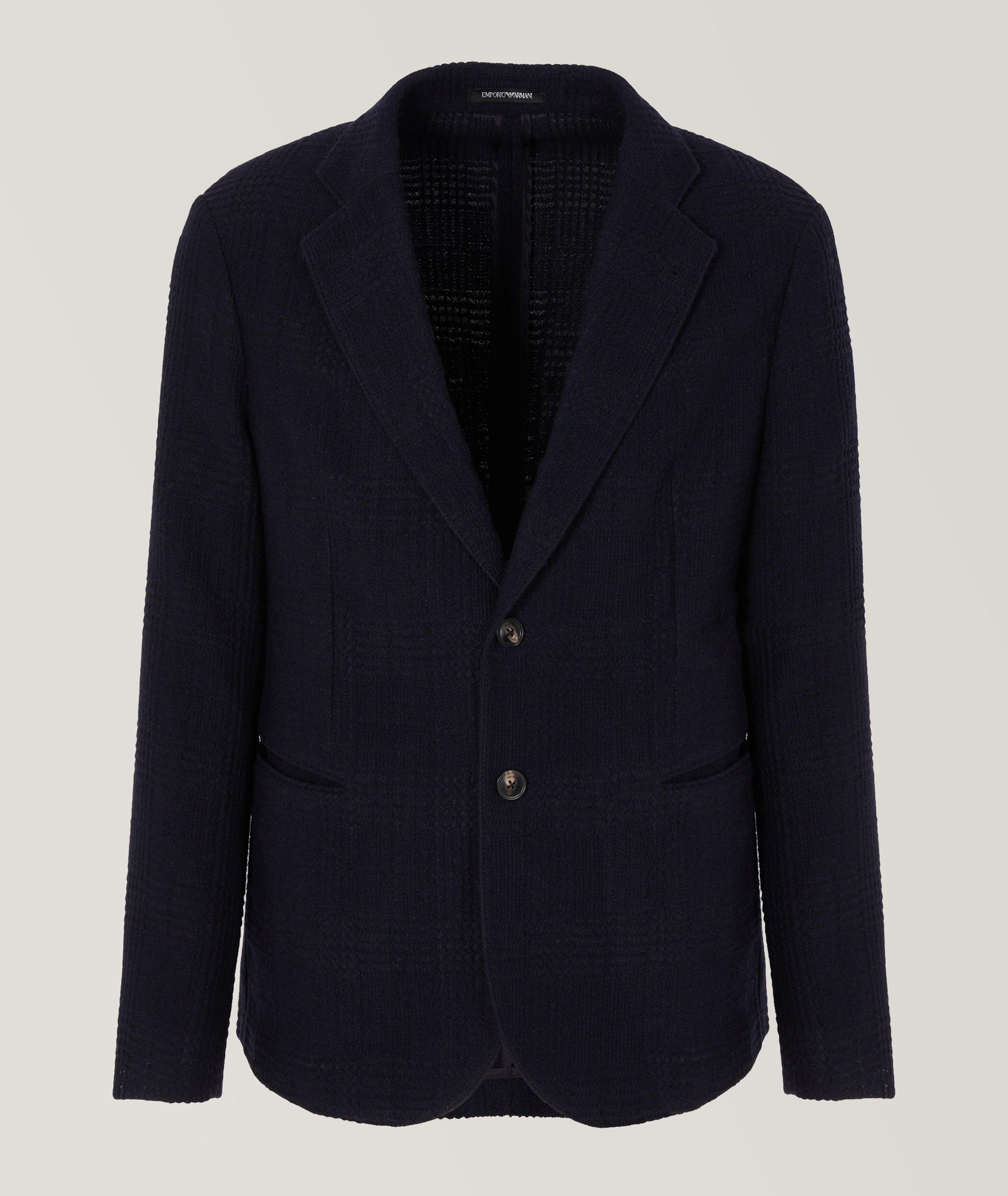 Veston en lainage à carreaux image 0