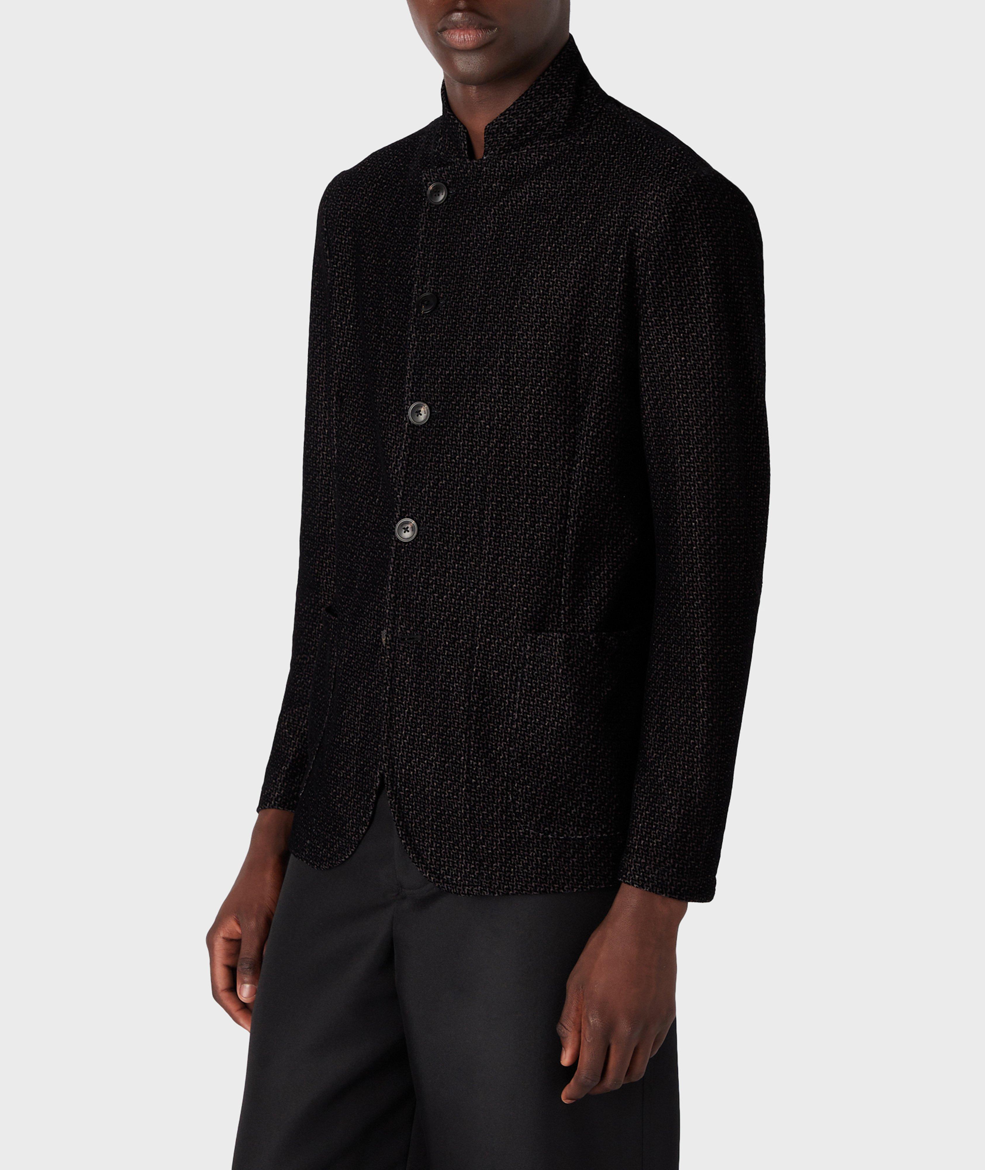 Blazer en tissu extensible texturé image 1