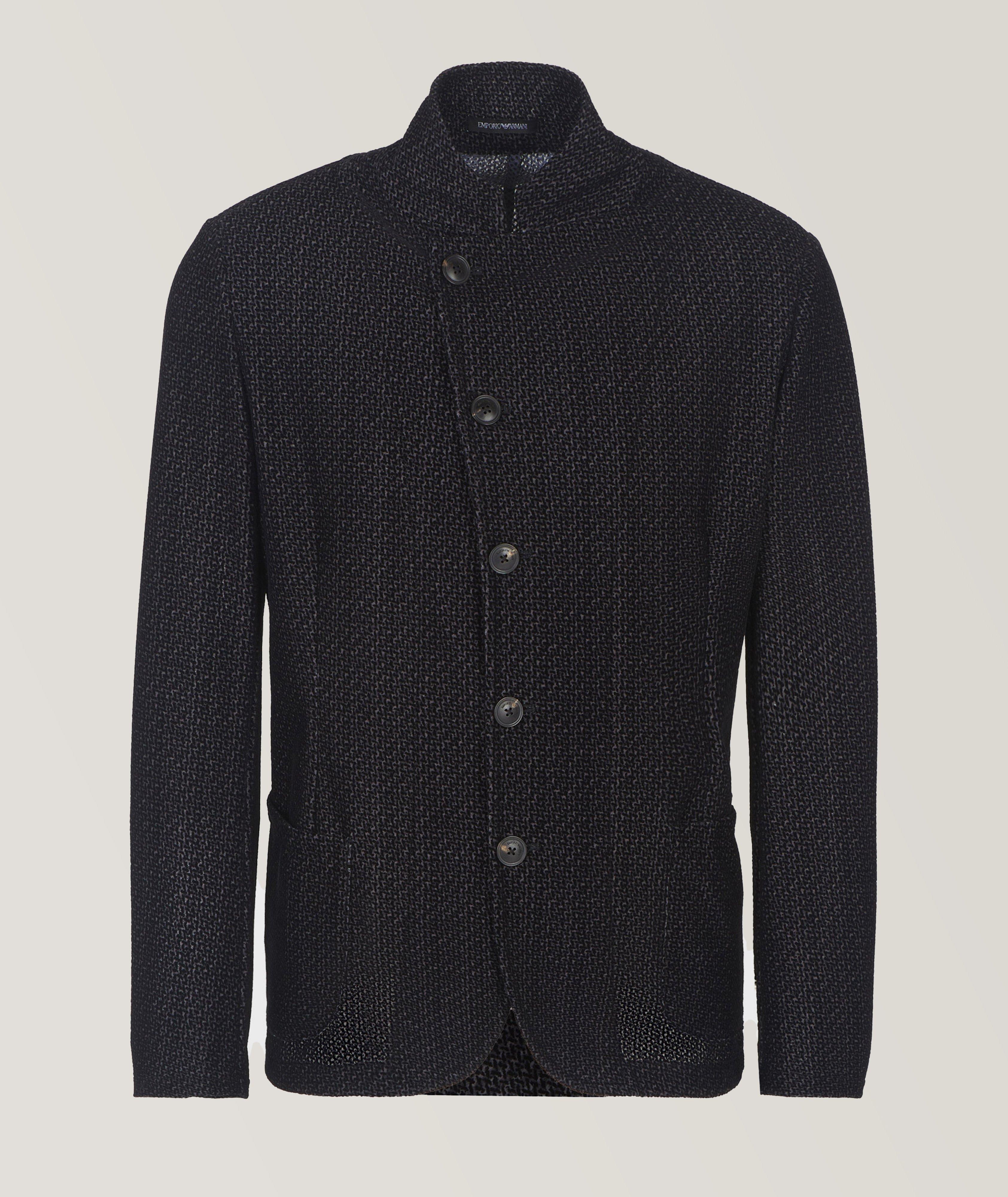 Blazer en tissu extensible texturé image 0