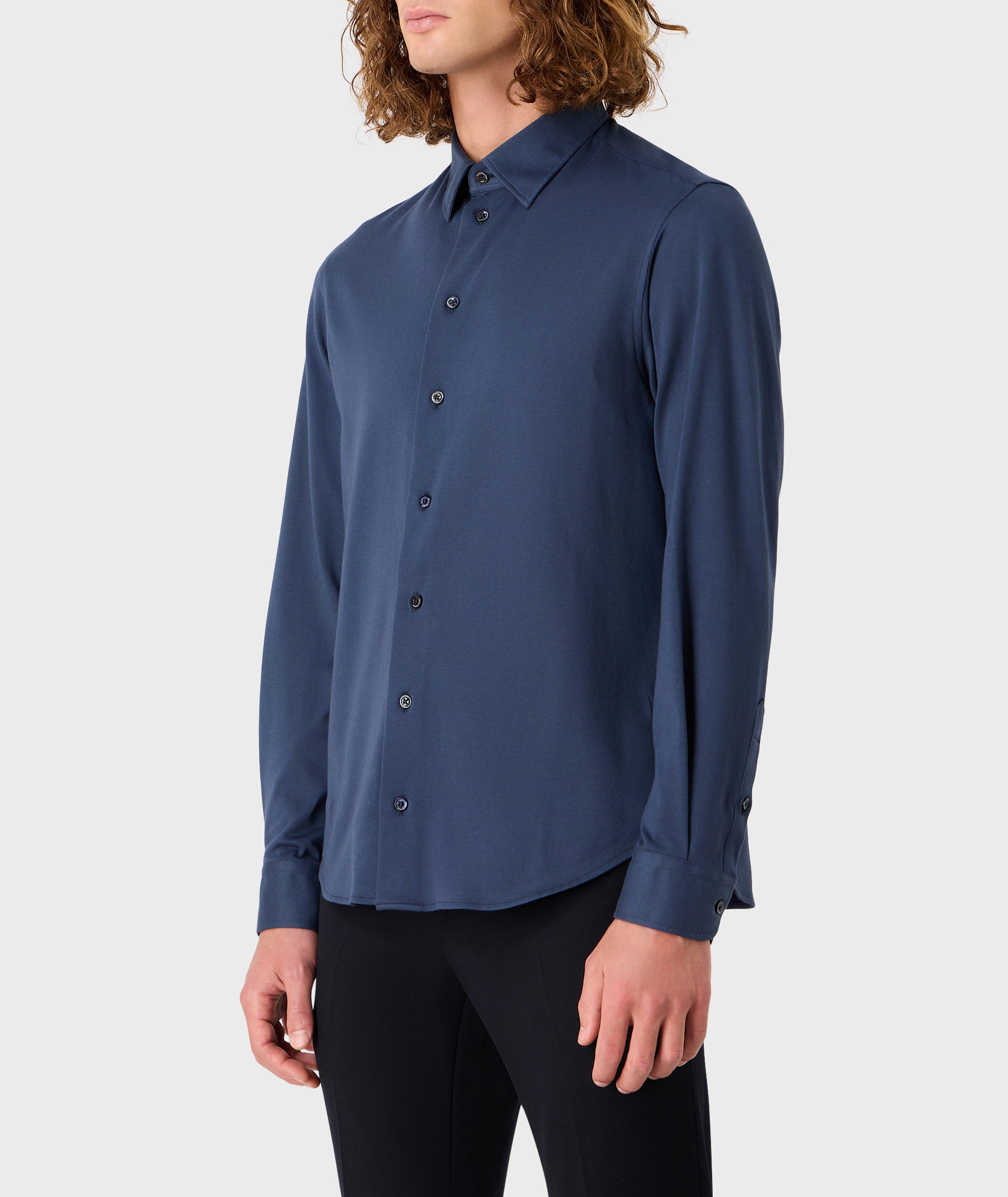 Chemise décontractée en mélange de coton image 1